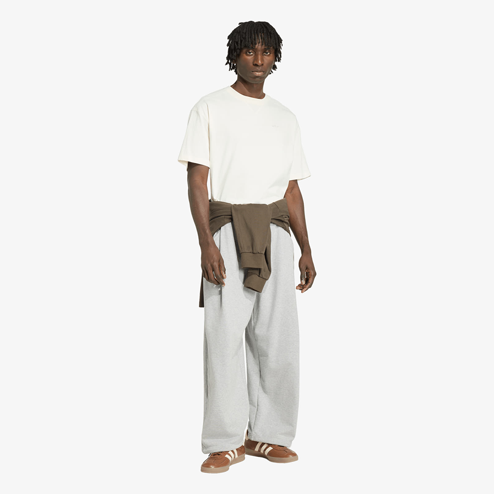 Jogger Pants adidas Premium Essentials Open Wide Hem Medium Grey Heather