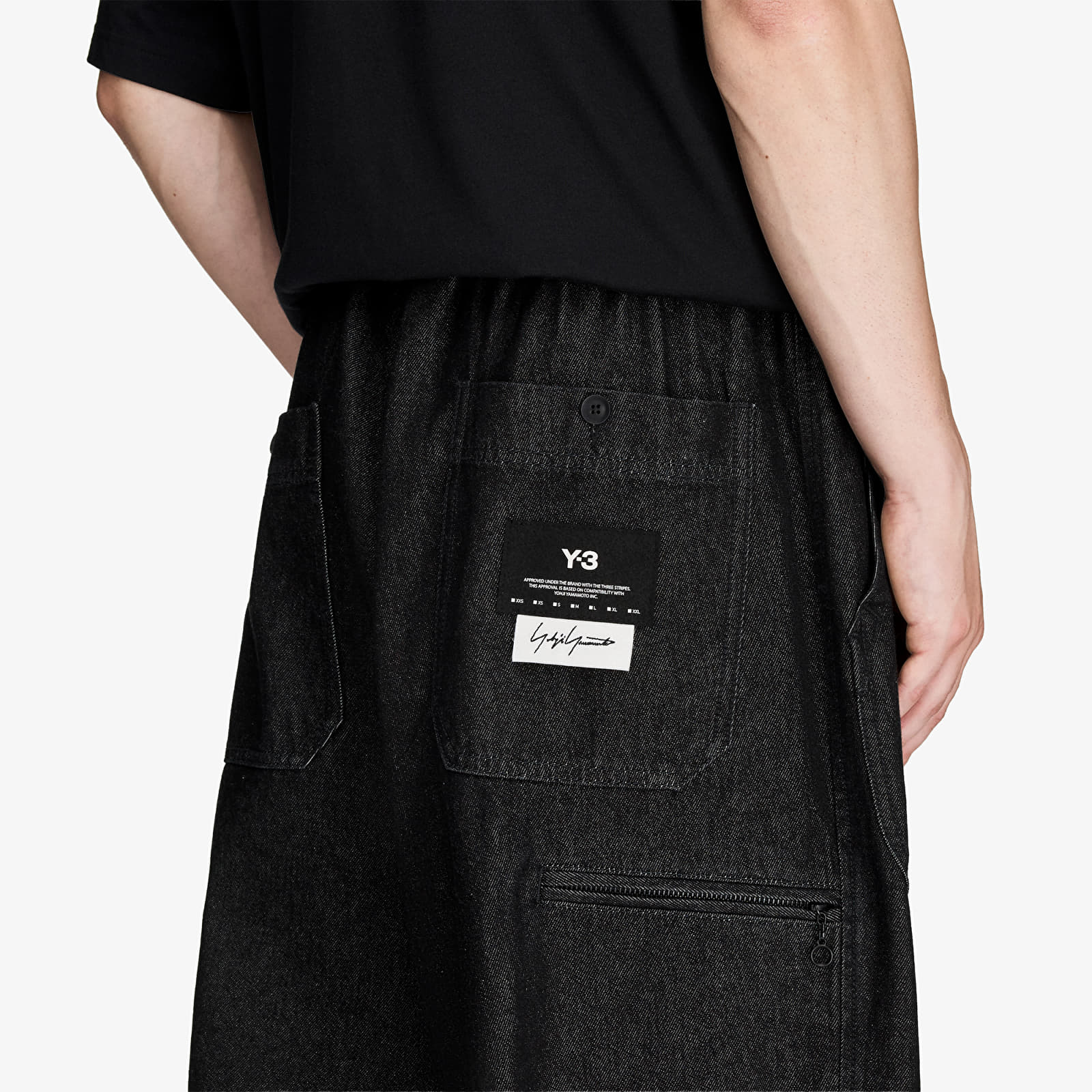Jeans hlače Y-3 Denim Wide Pants Black
