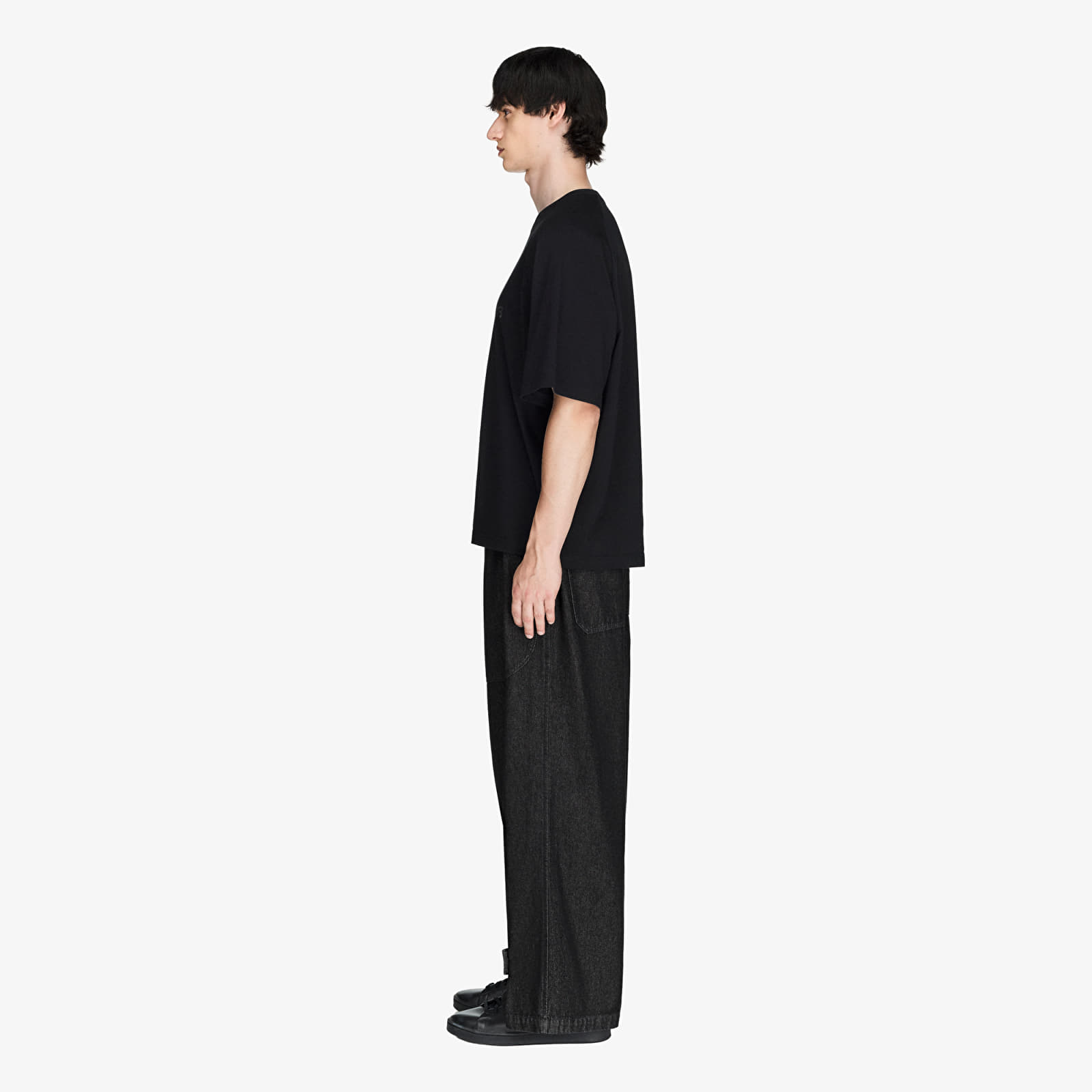 Jeans hlače Y-3 Denim Wide Pants Black