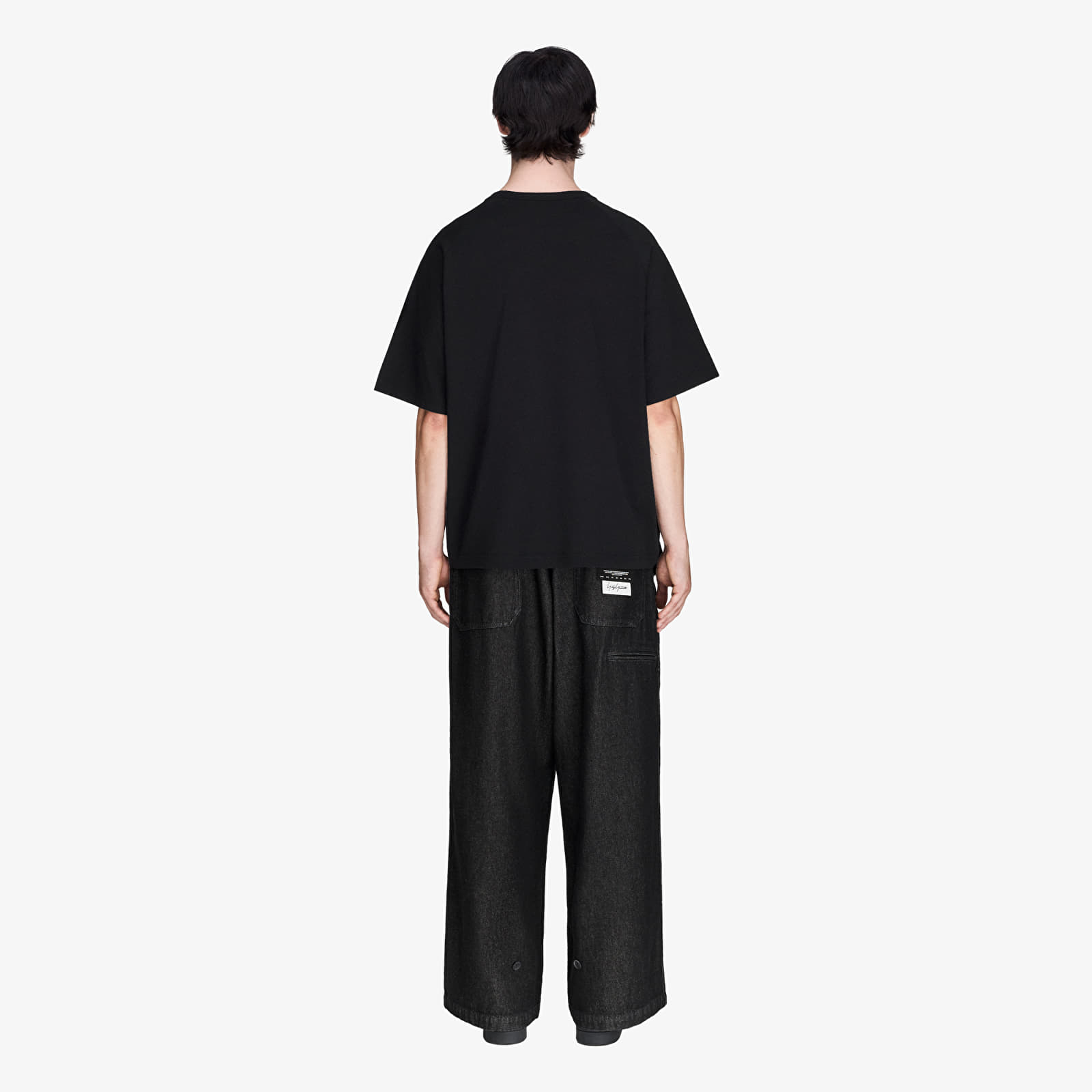 Jeans hlače Y-3 Denim Wide Pants Black