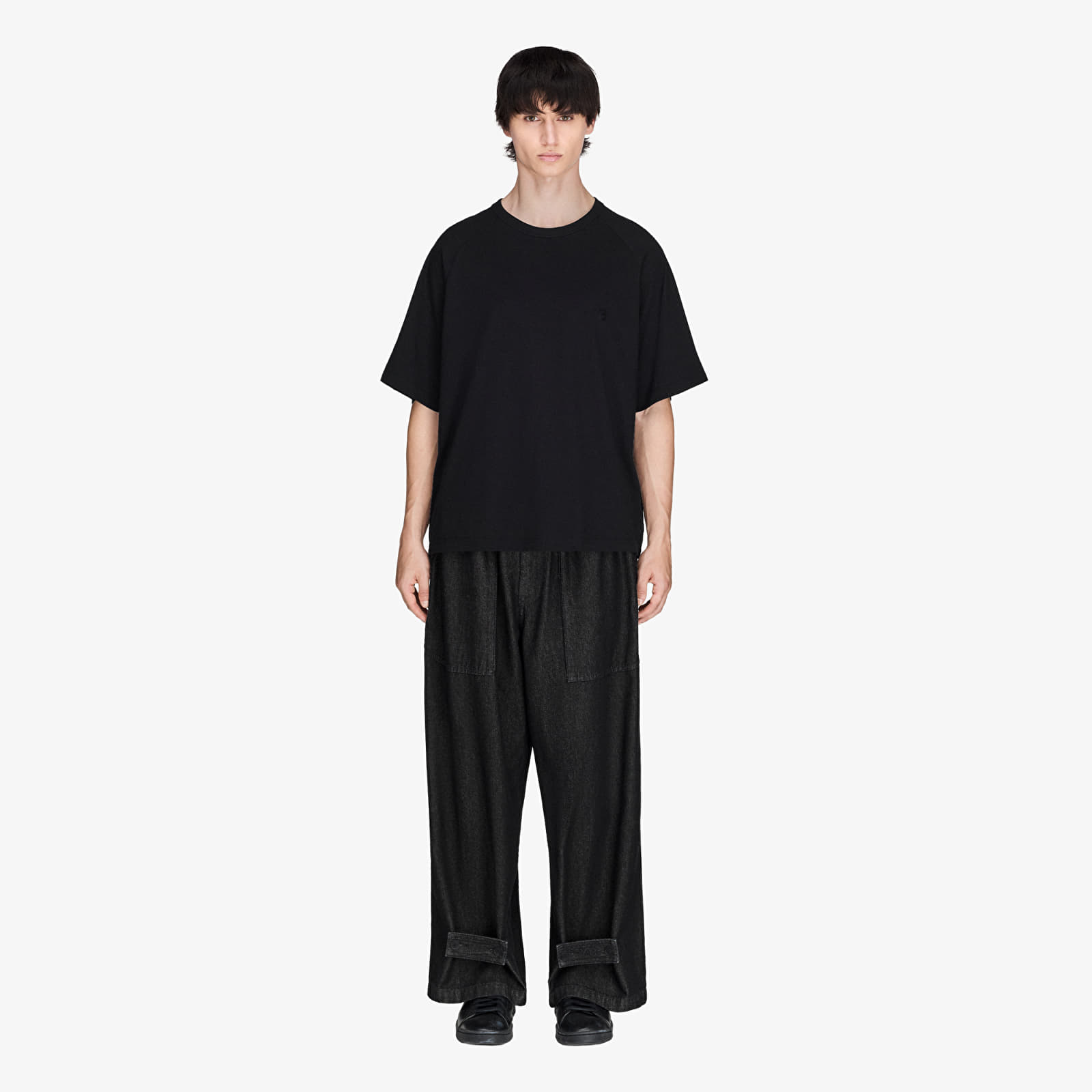 Jeans hlače Y-3 Denim Wide Pants Black