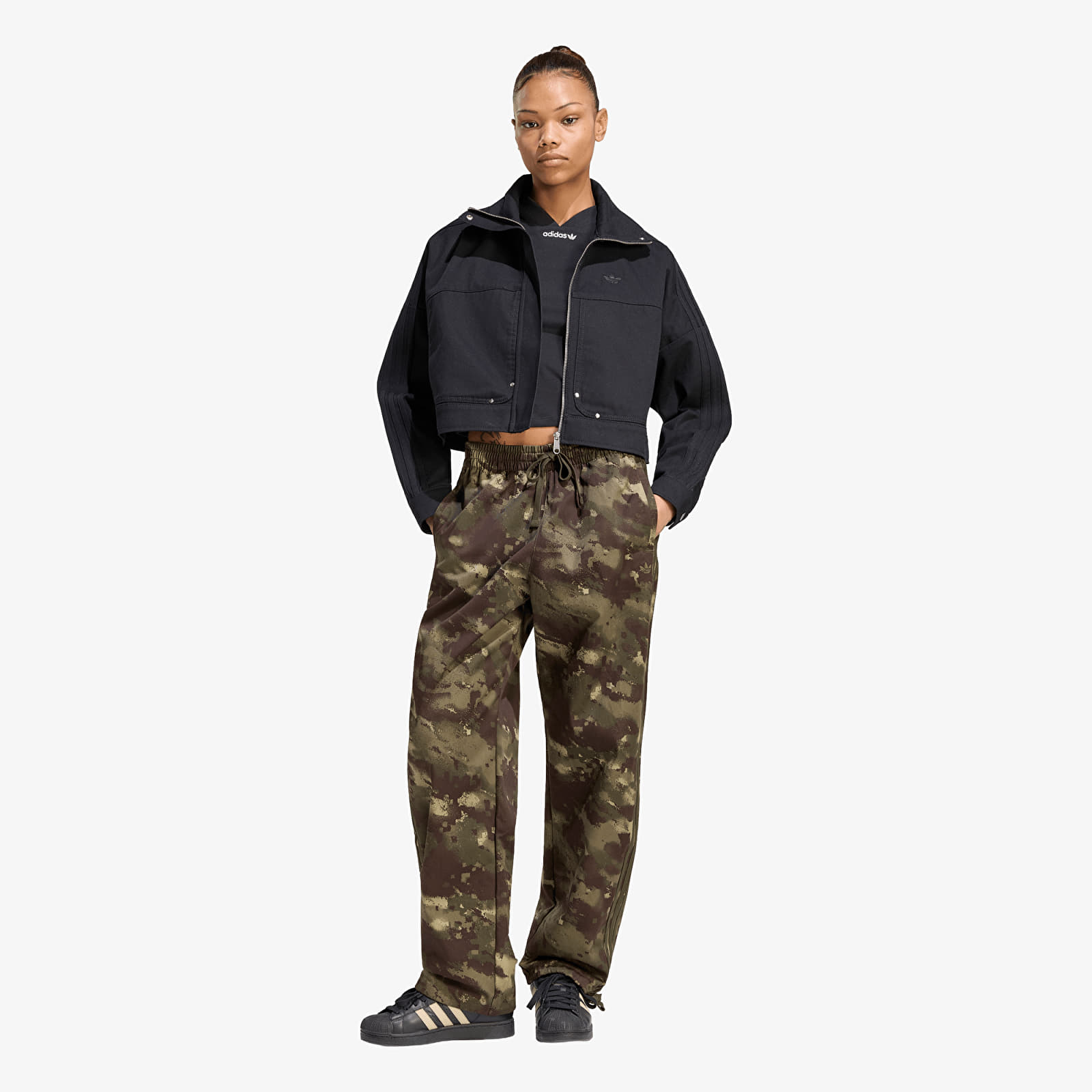 Nohavice adidas Cargo Pant Oversized Multicolor/ Night Cargo