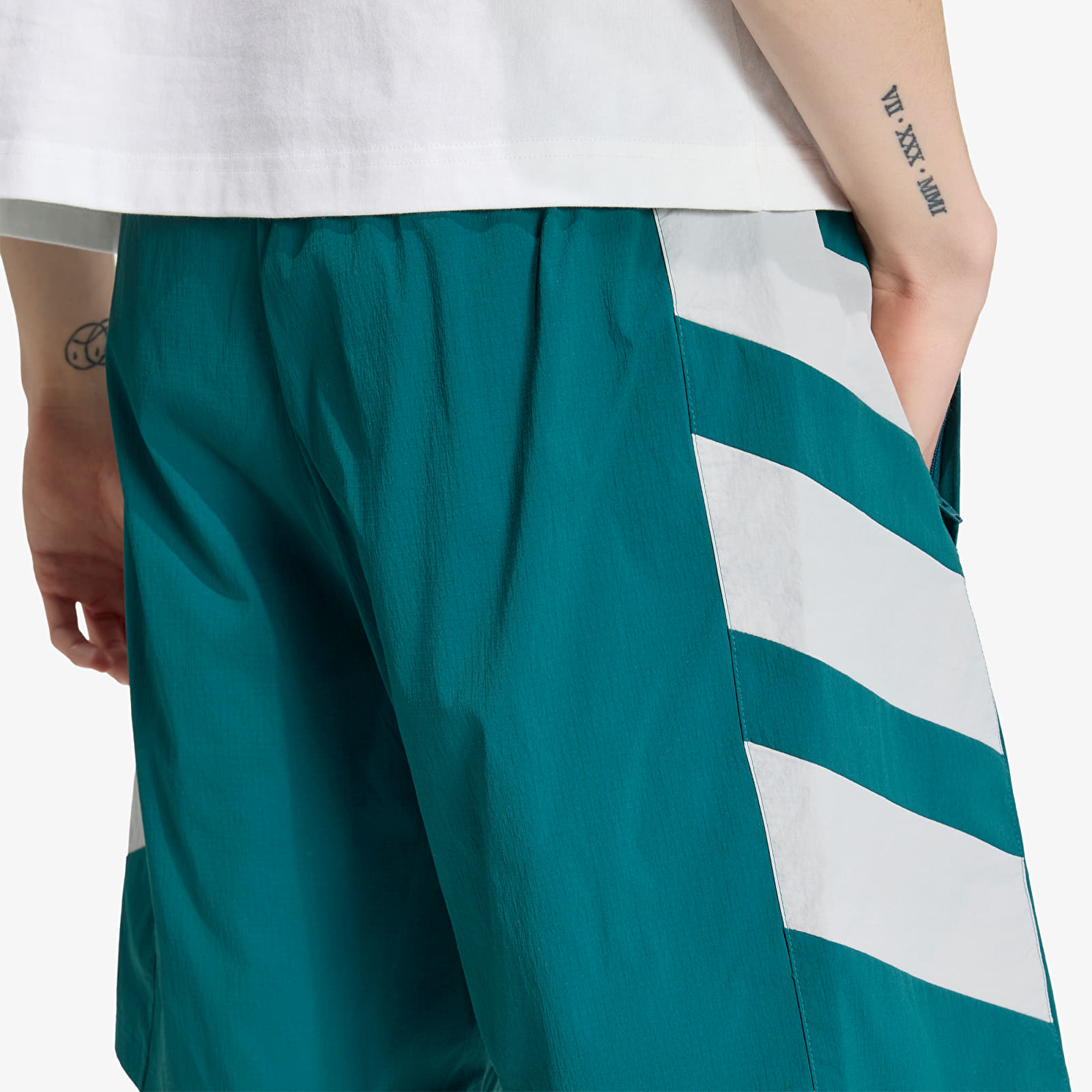 Kratke hlače adidas Adicolor Double Blocked Shorts Rich Green