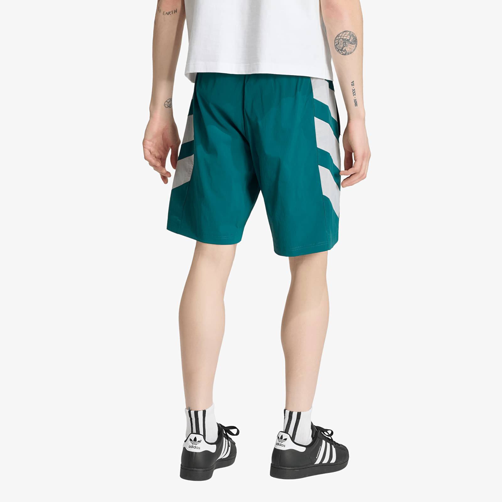Kratke hlače adidas Adicolor Double Blocked Shorts Rich Green