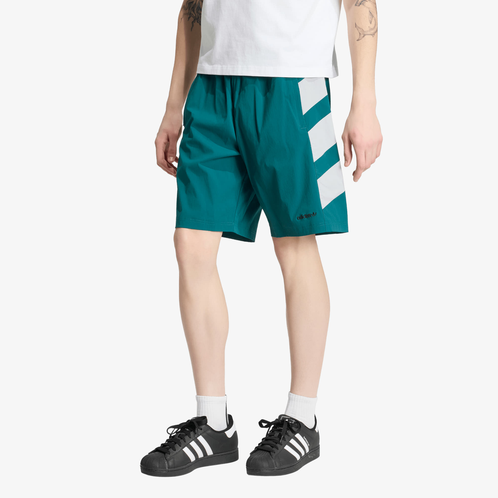 adidas Adicolor Double Blocked Shorts Rich Green L