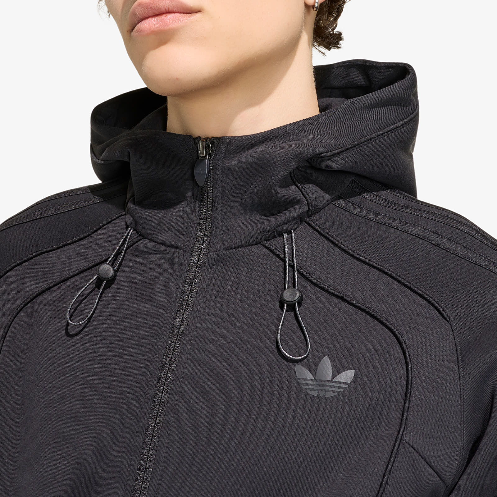 Mikinas ar kapuci un sporta krekli adidas Spacer Teamgeist 26 Cutline Fullzip Hoodie Black