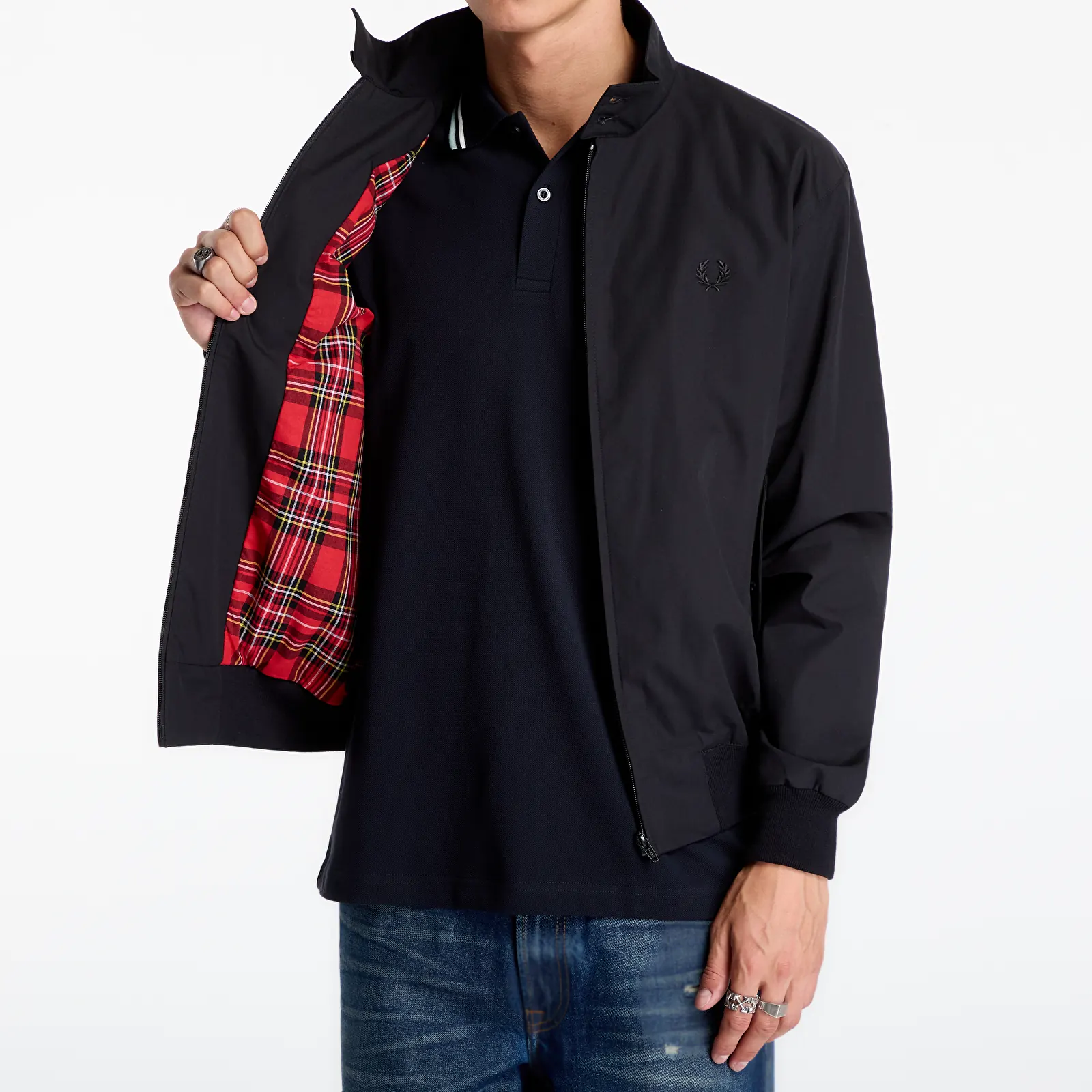 Jakker FRED PERRY Made In England Harrington Black