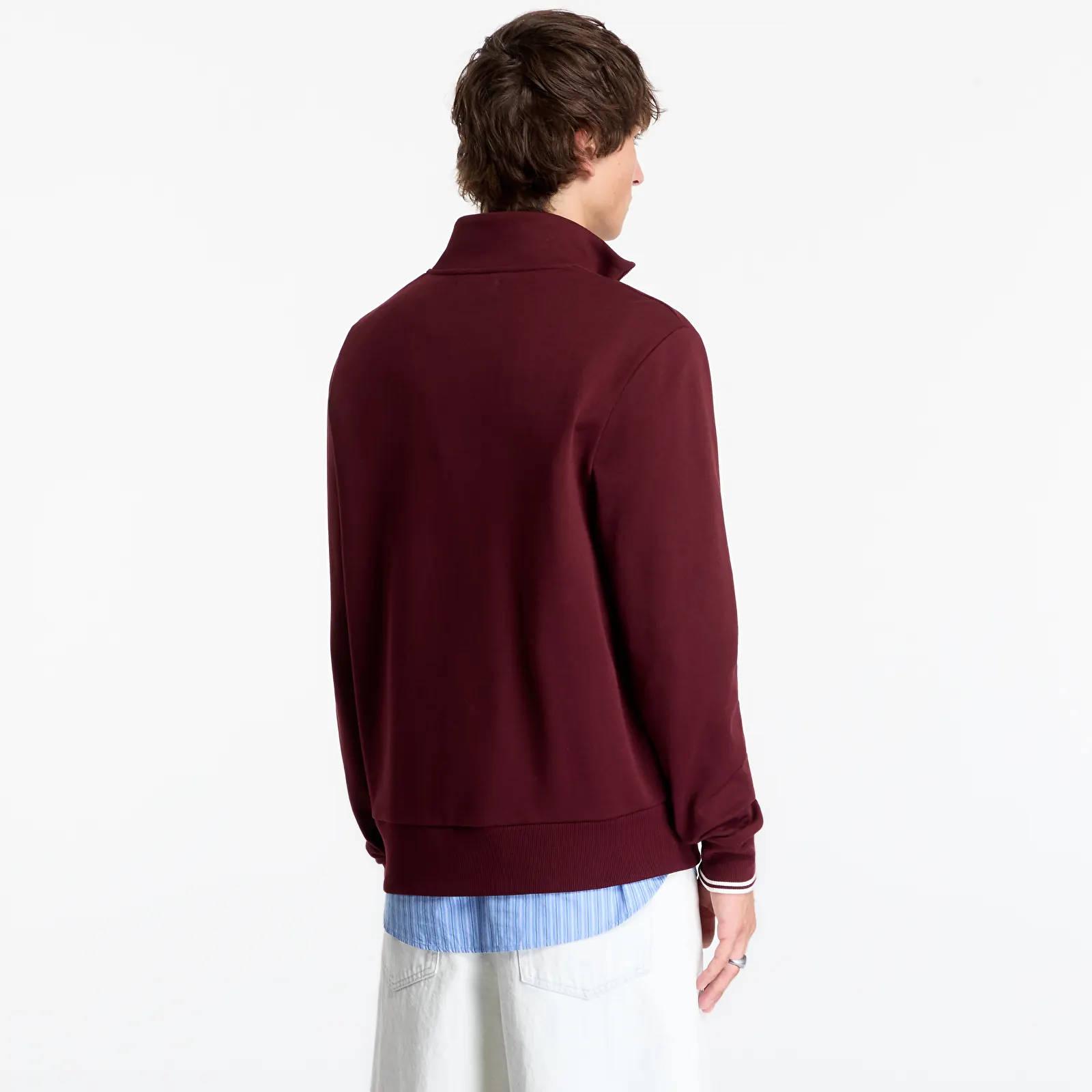 Hoodies and sweatshirts  FRED PERRY Half Zip Sweatshirt Oxblood