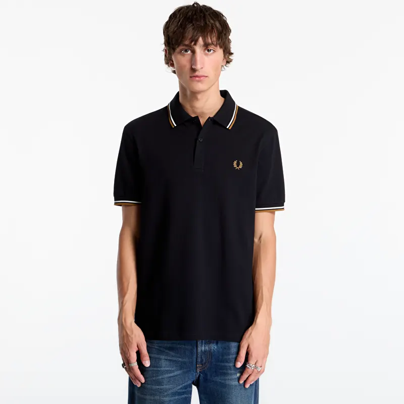FRED PERRY Twin Tipped Fred Perry Shirt Black