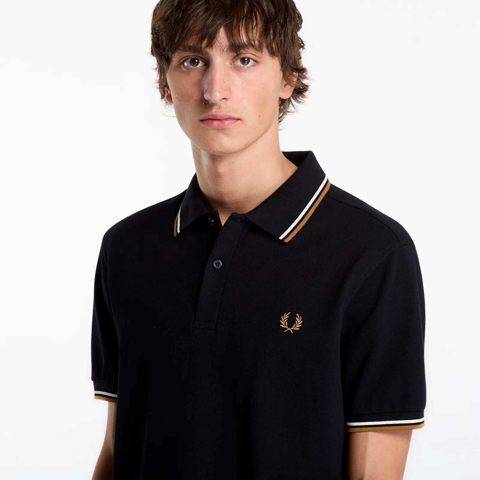 T-krekli FRED PERRY Twin Tipped Fred Perry Shirt Black