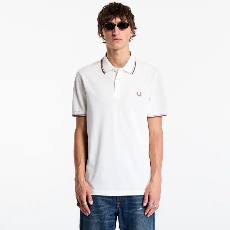 Tricou FRED PERRY Twin Tipped Fred Perry Shirt White
