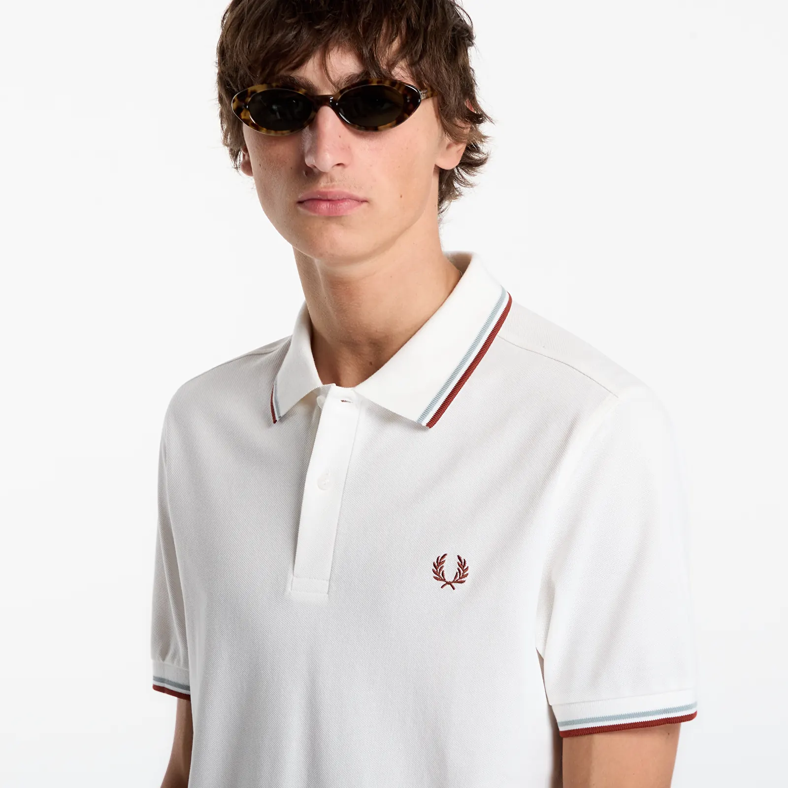 Majice i košulje FRED PERRY Twin Tipped Fred Perry Shirt White
