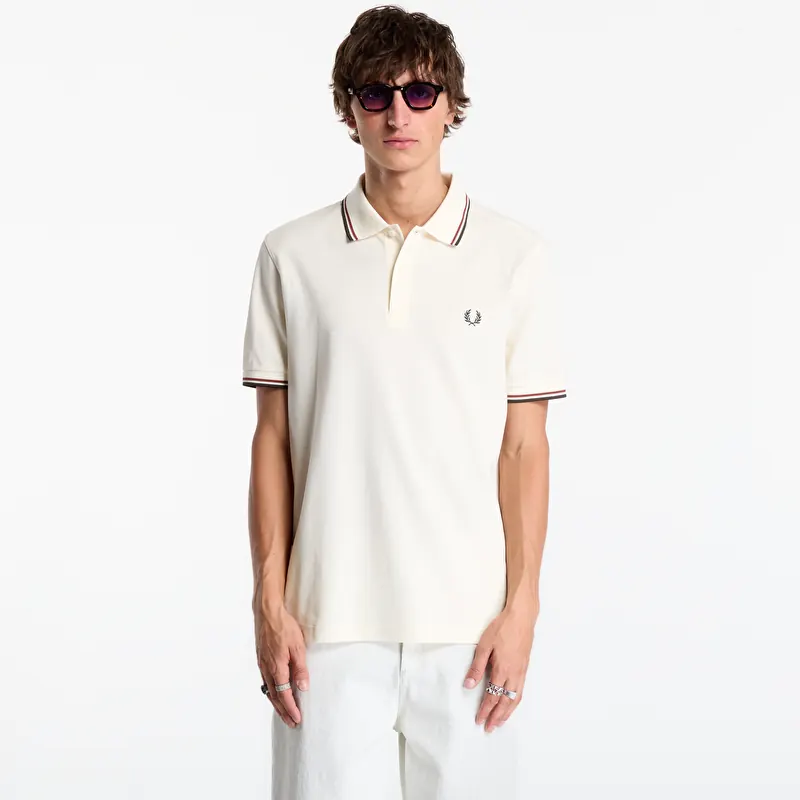 Tricou FRED PERRY Twin Tipped Fred Perry Shirt Beige