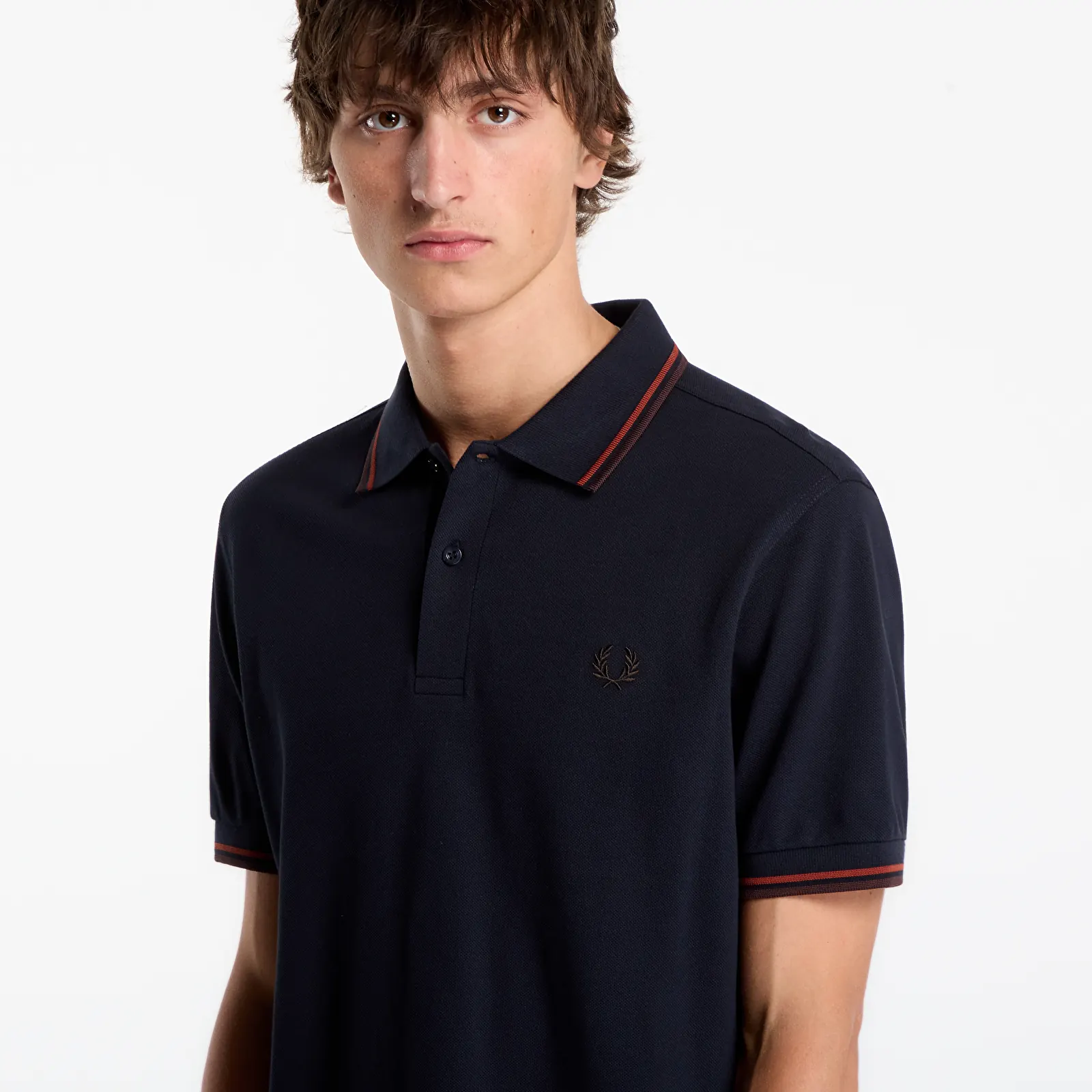 Männer T-Shirts FRED PERRY Twin Tipped Fred Perry Shirt Navy