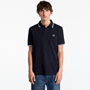 FRED PERRY Twin Tipped Fred Perry Shirt Navy