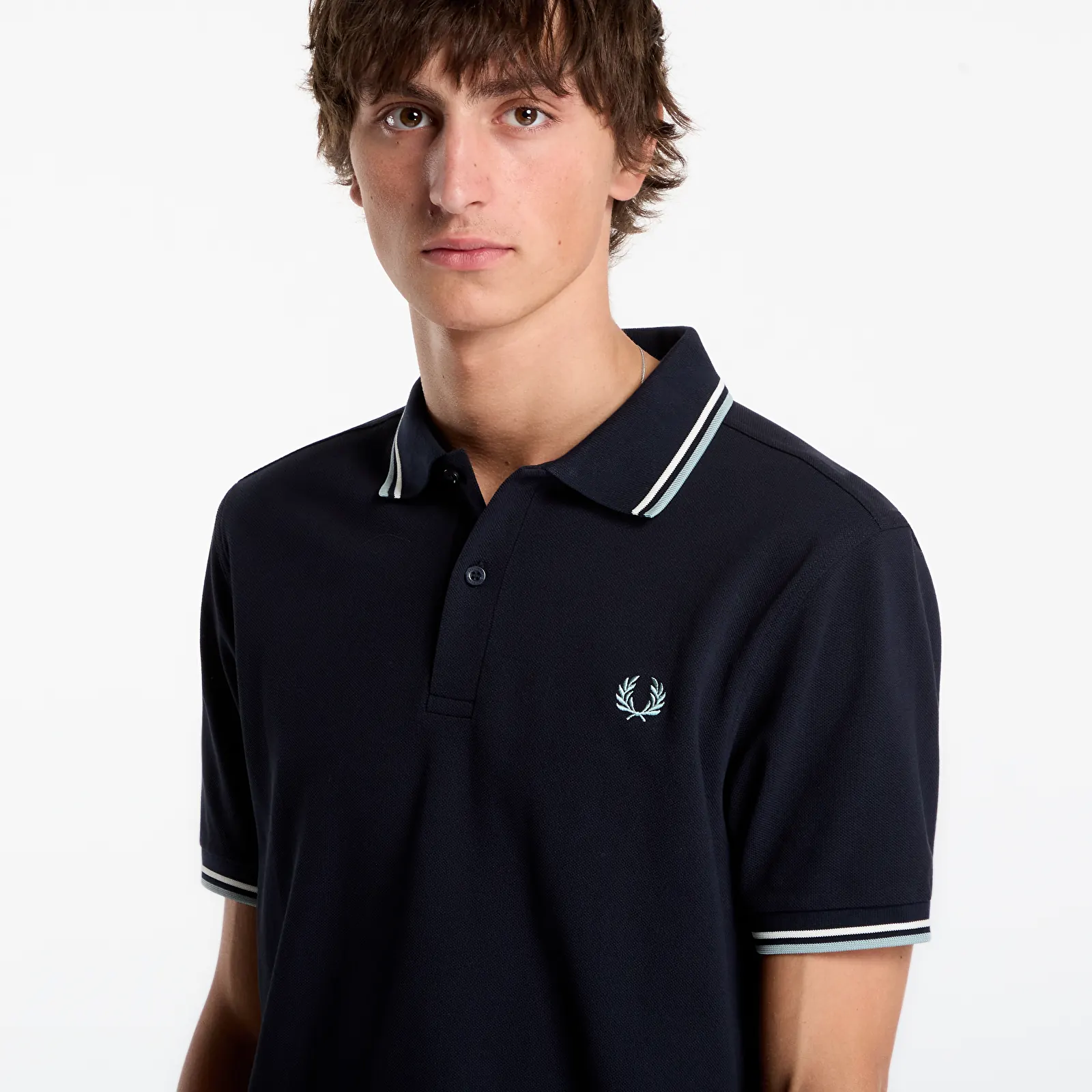 Majice T-shirt FRED PERRY Twin Tipped Fred Perry Shirt Navy