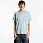 FRED PERRY Ringer T-shirt Silver Blue