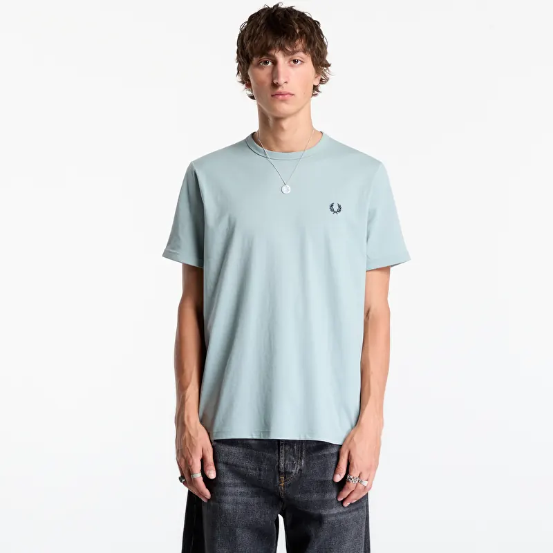 T-shirt FRED PERRY Ringer T-shirt Silver Blue