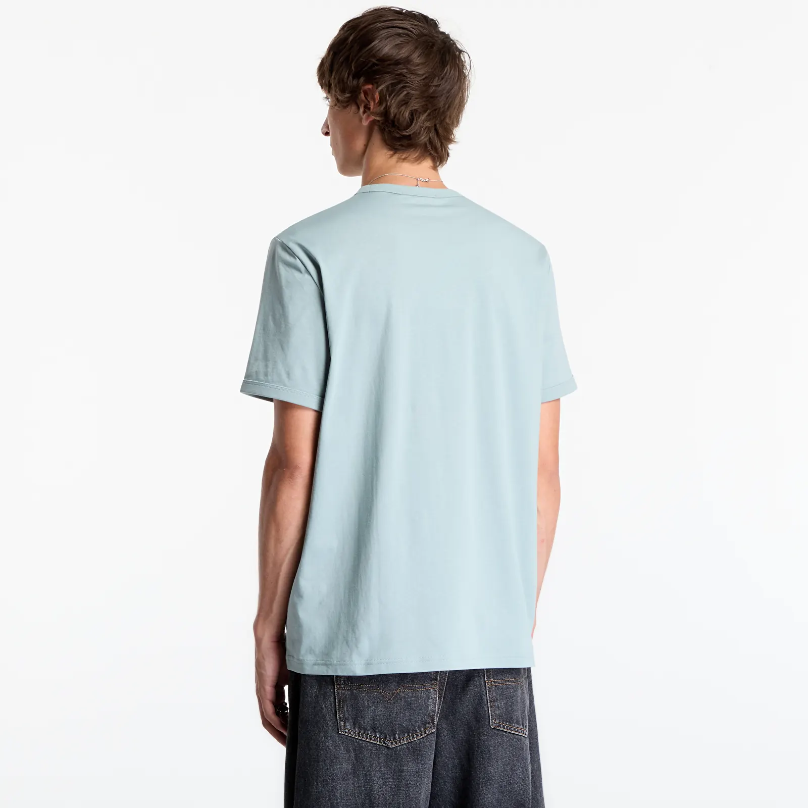 Men's T-shirts FRED PERRY Ringer T-shirt Silver Blue