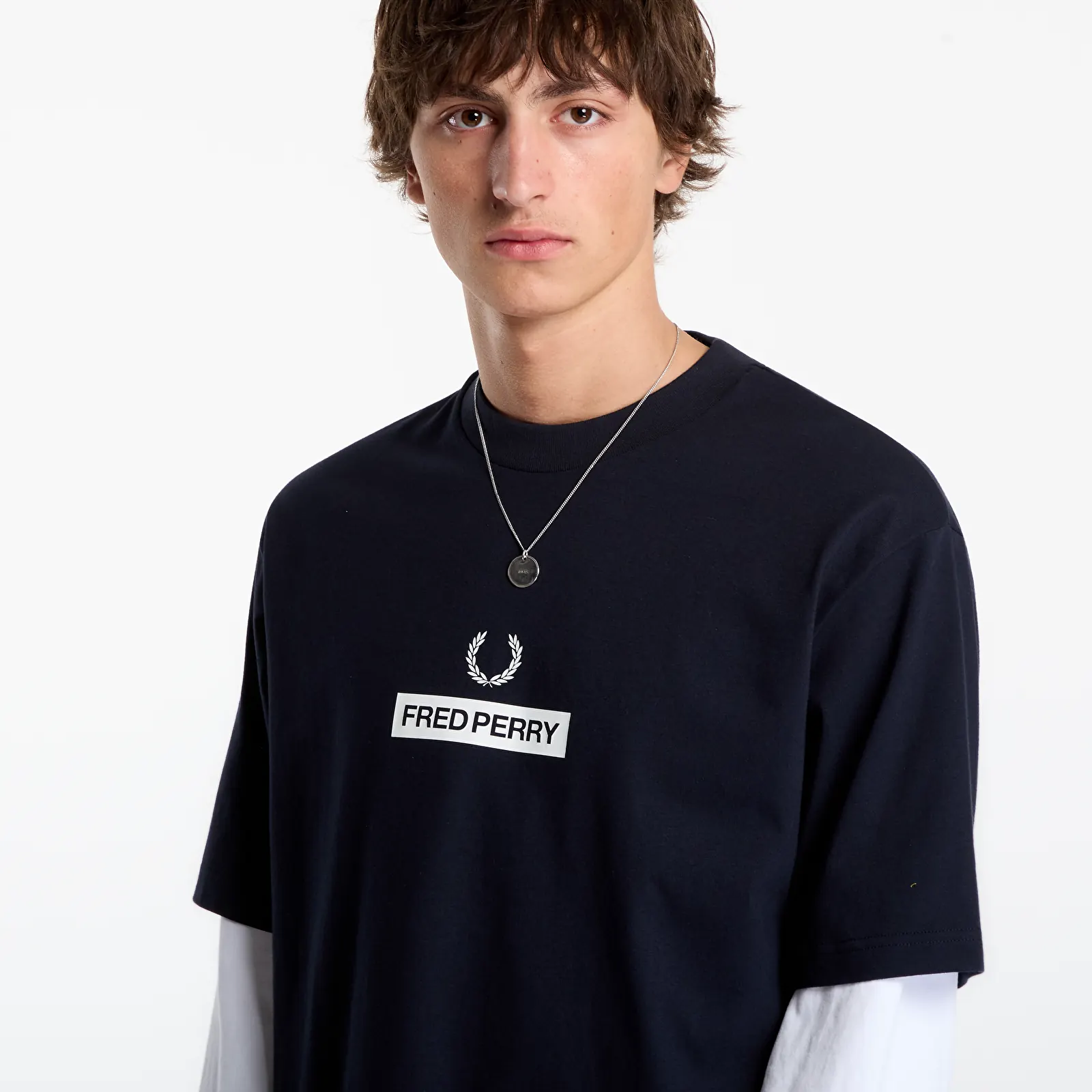 T-shirts FRED PERRY Fred Perry Graphic T-shirt Navy