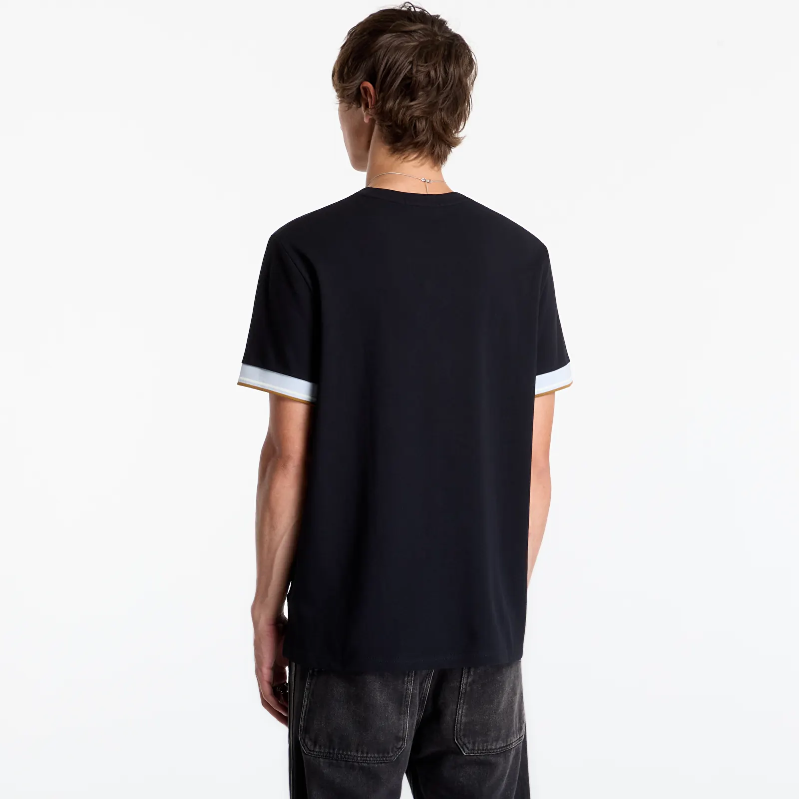 T-shirts FRED PERRY Twin Tipped Cuff T-shirt Black