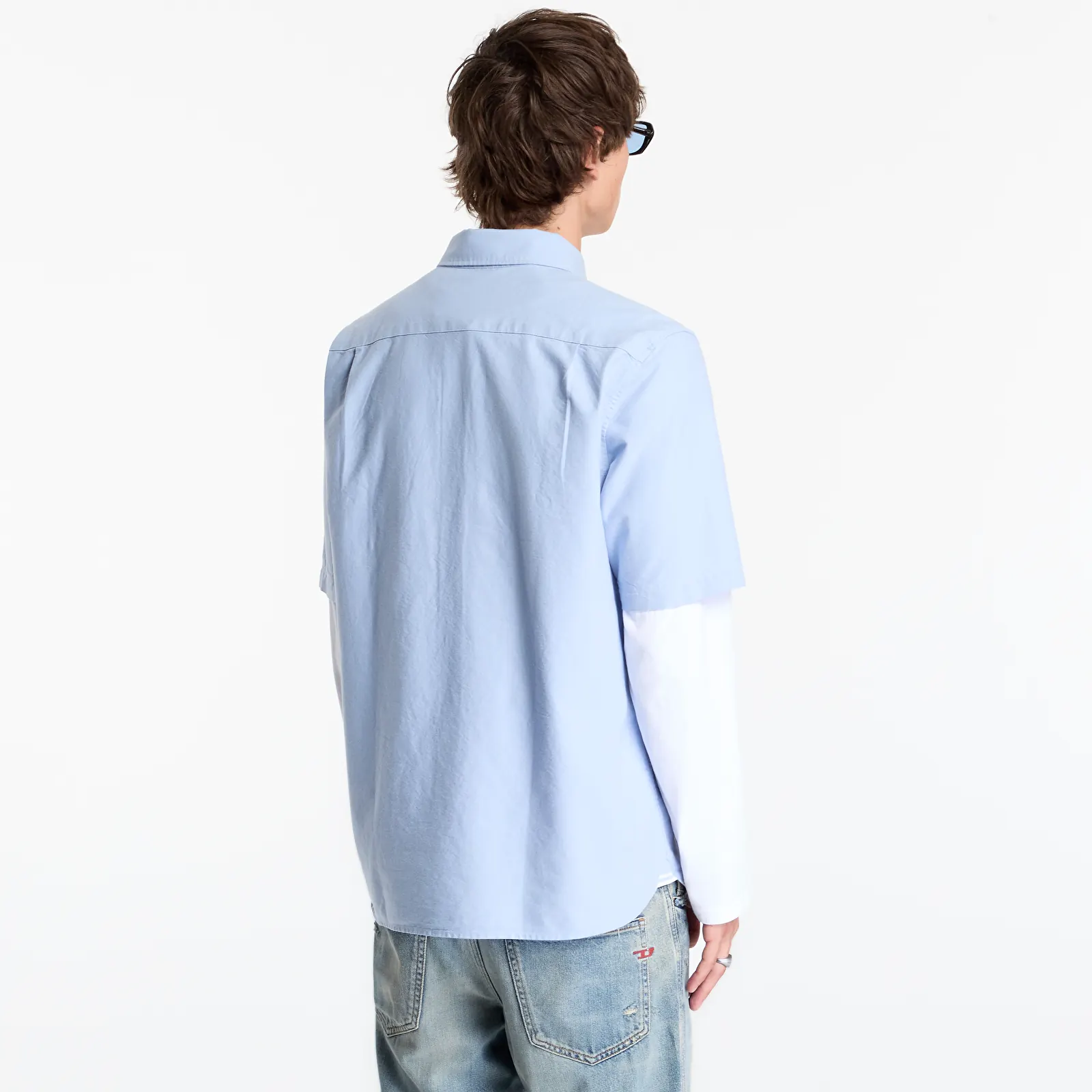 Shirts FRED PERRY Oxford Shirt Light Smoke