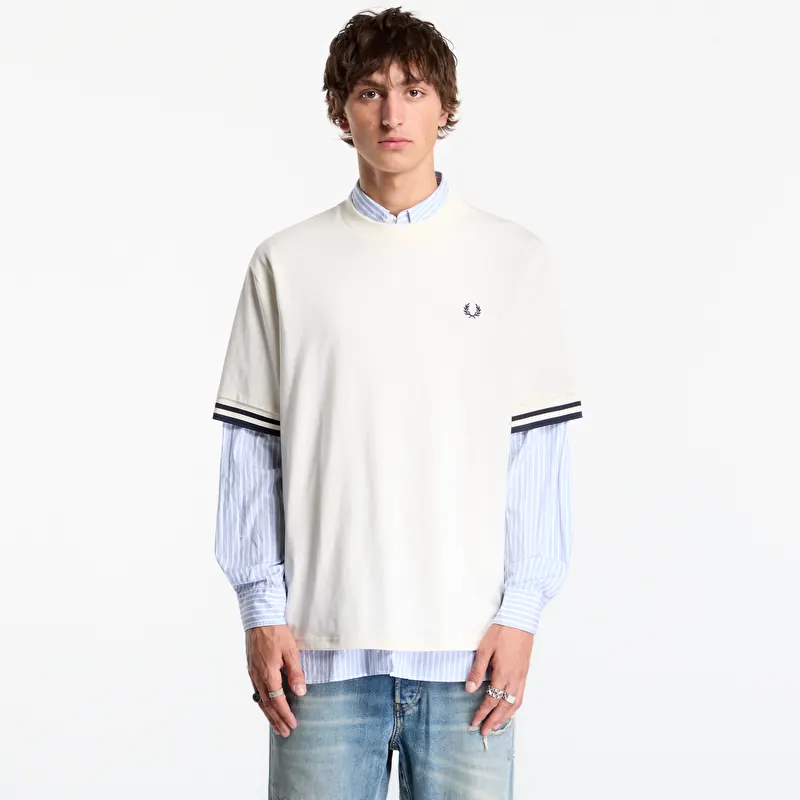 Majice FRED PERRY Bold Tipped Tshirt Ecru