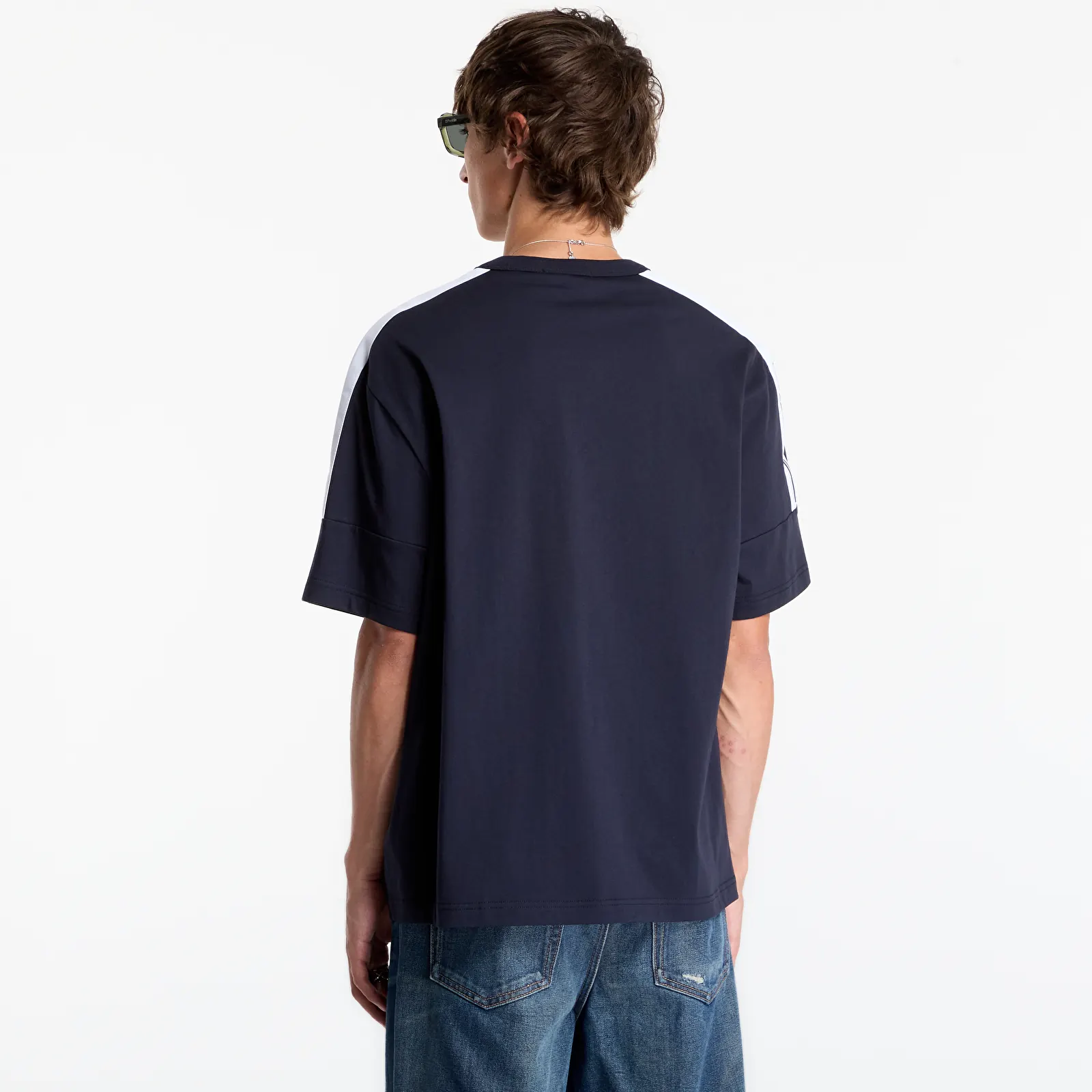 T-shirts FRED PERRY Printed Tape Tshirt Navy