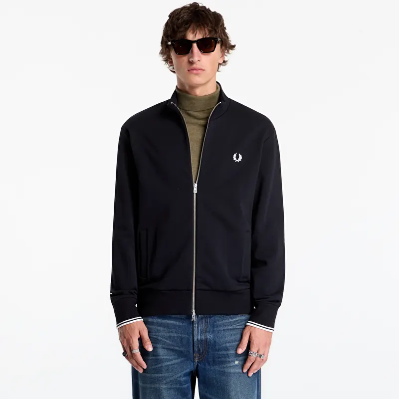 Sweatshirt FRED PERRY Zip Through Sweatshirt Black
