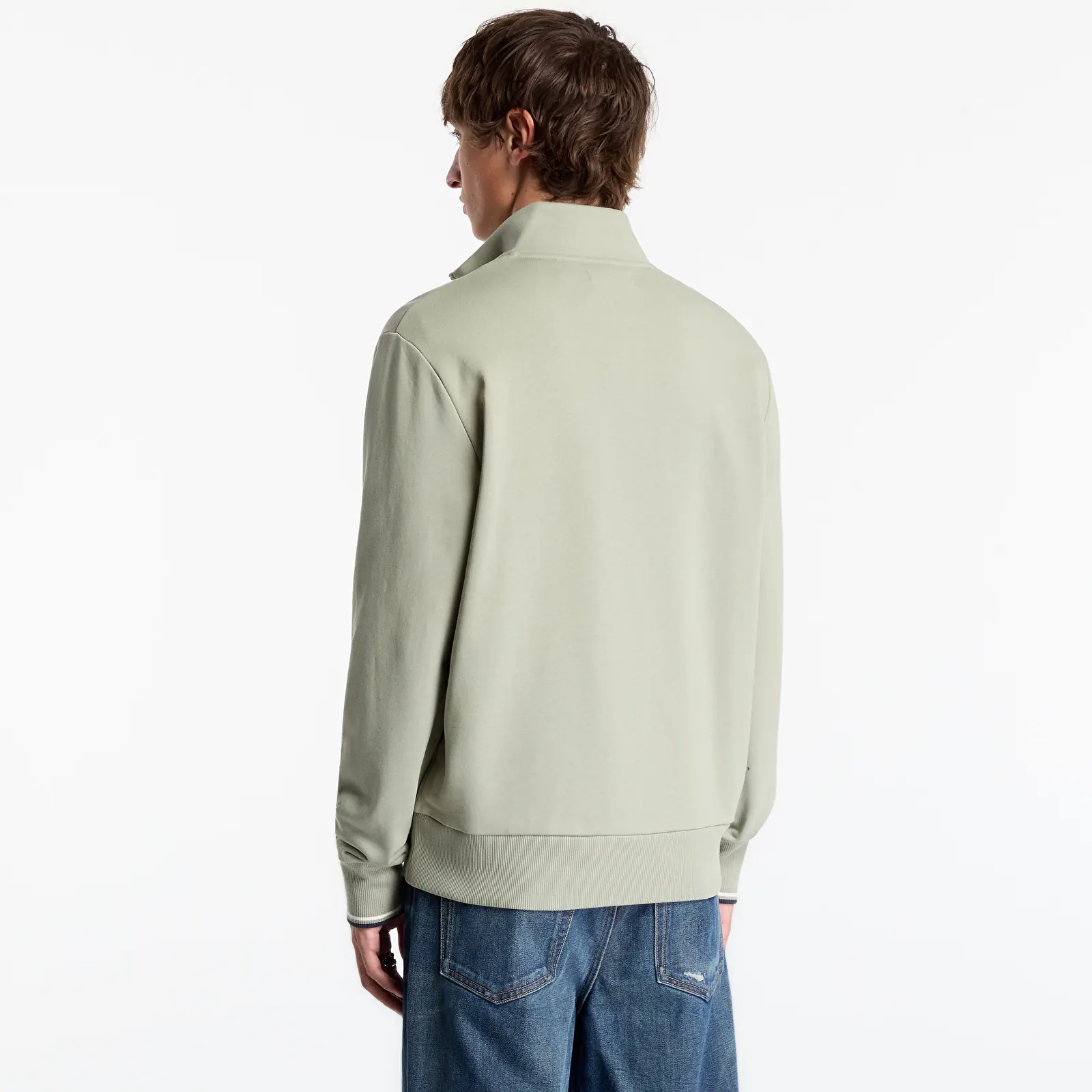 Hoodies and sweatshirts  FRED PERRY Half Zip Sweatshirt Seagrass