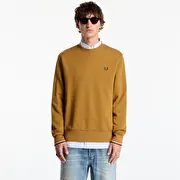 FRED PERRY Crew Neck Sweatshirt Mustard
