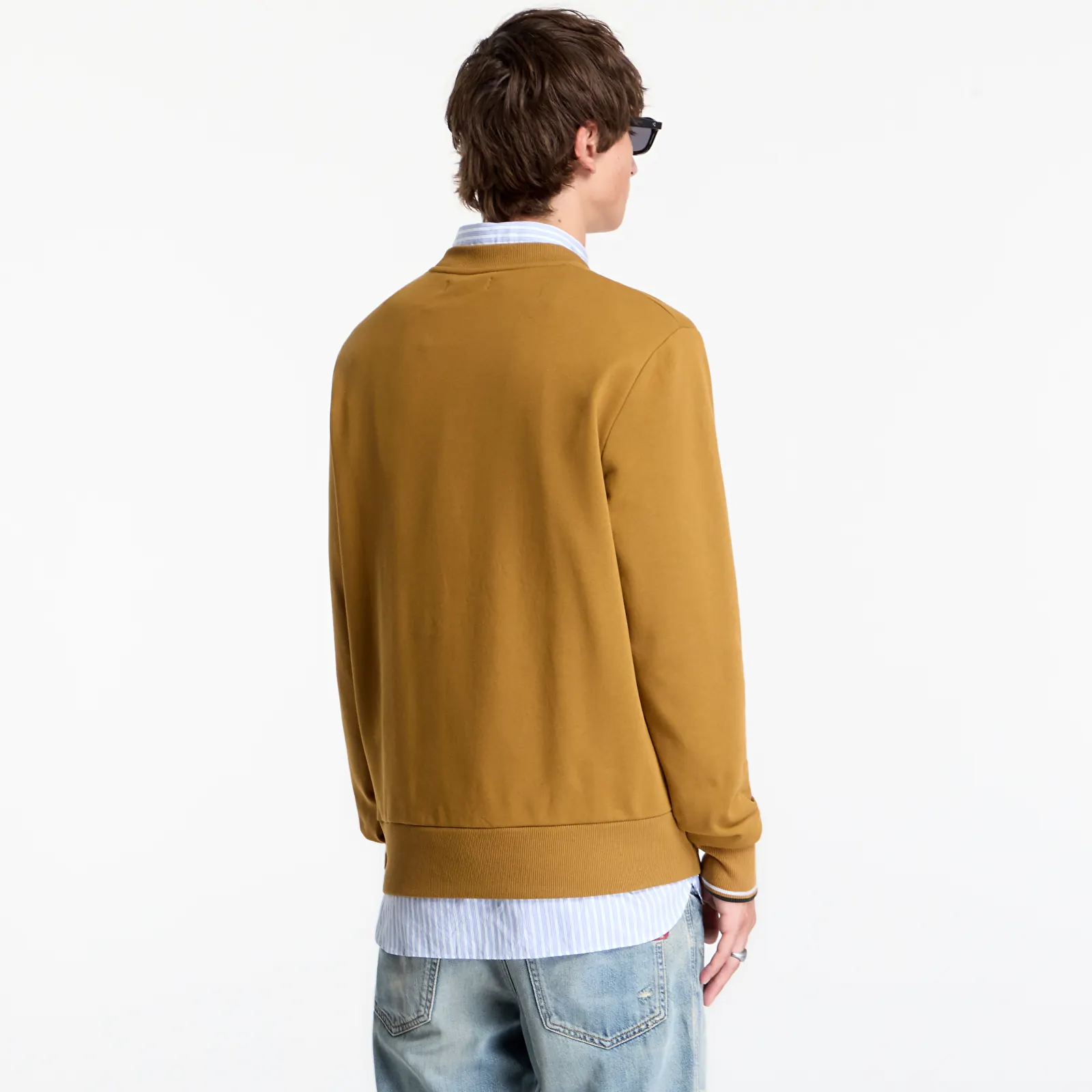 Hoodies and sweatshirts  FRED PERRY Crew Neck Sweatshirt Mustard