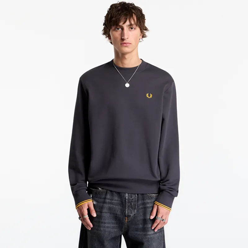 FRED PERRY Crew Neck Sweatshirt Grey