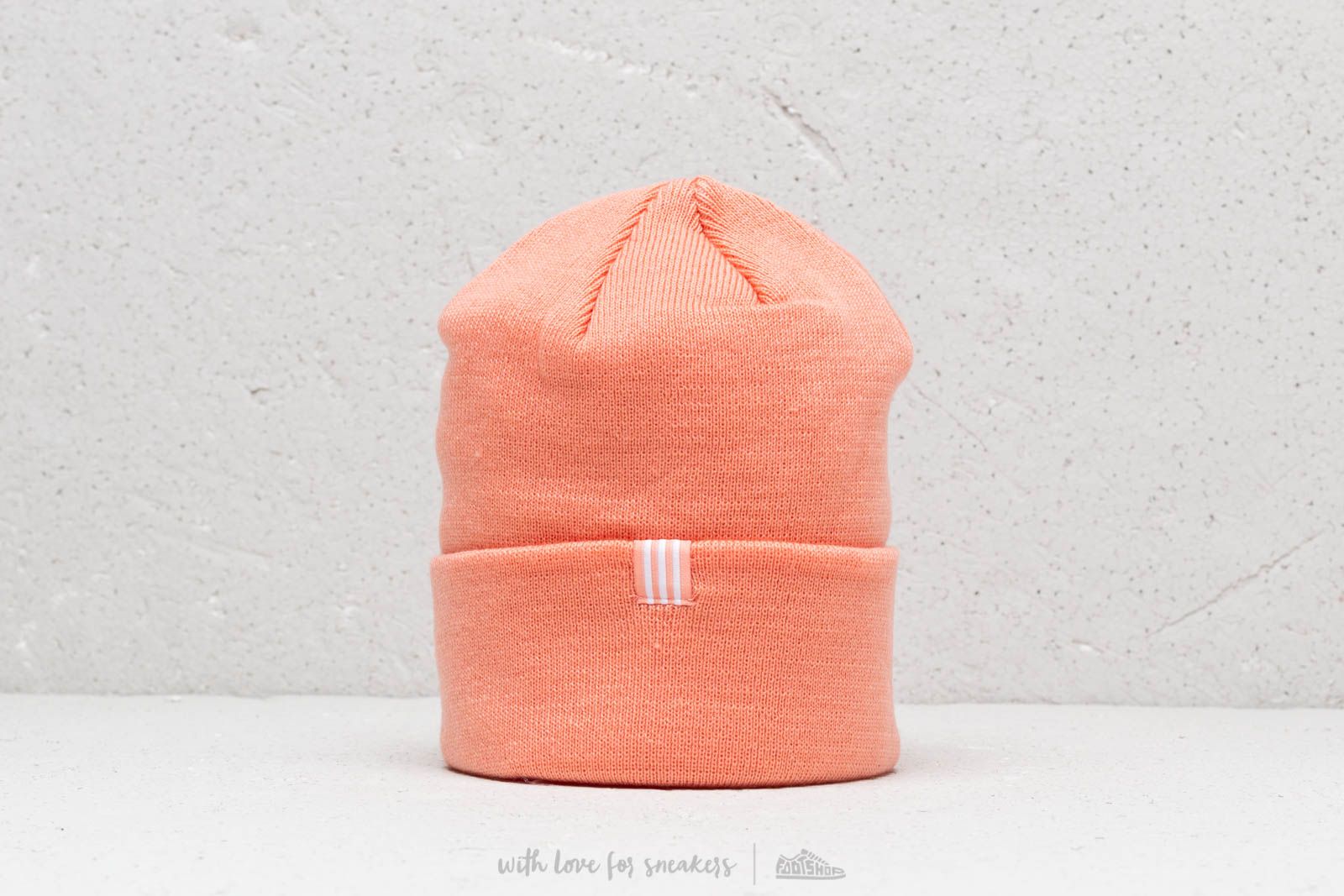 Hats adidas Trefoil Beanie Dust Pink White Footshop