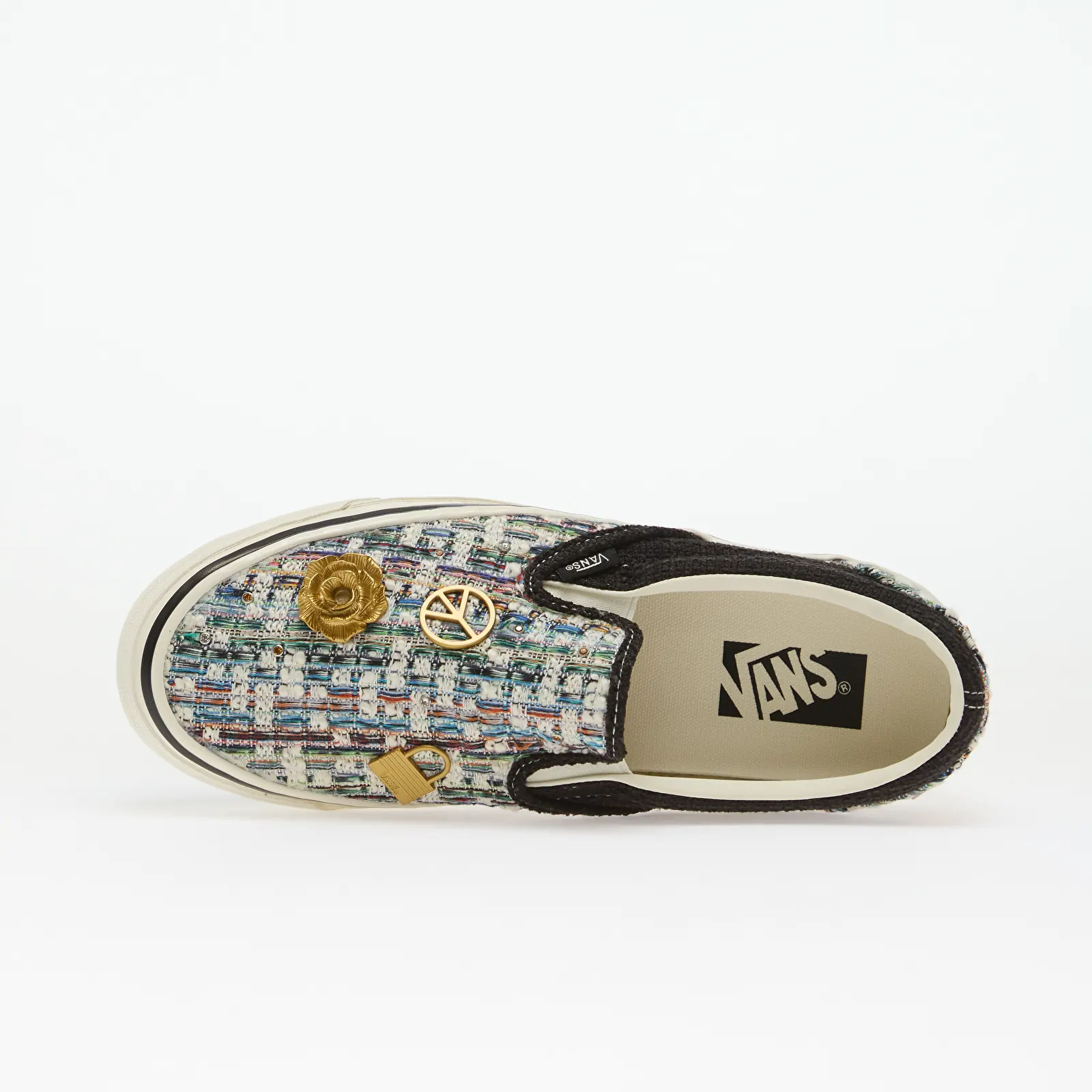 Încălțăminte și sneakerși pentru bărbați Vans LX Classic Slip-On 98 Black/White