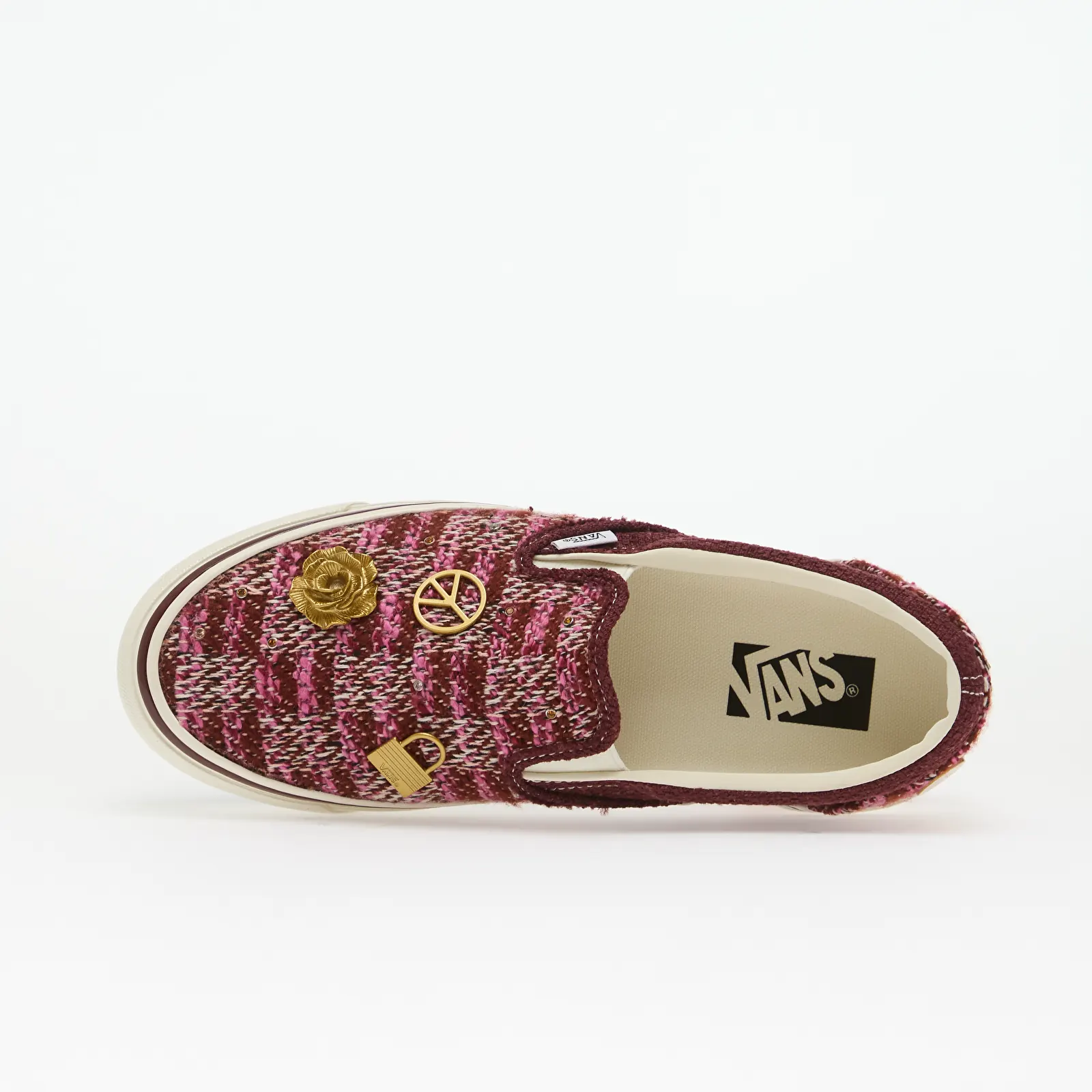 Încălțăminte și sneakerși pentru bărbați Vans LX Classic Slip-On 98 Brown/Pink