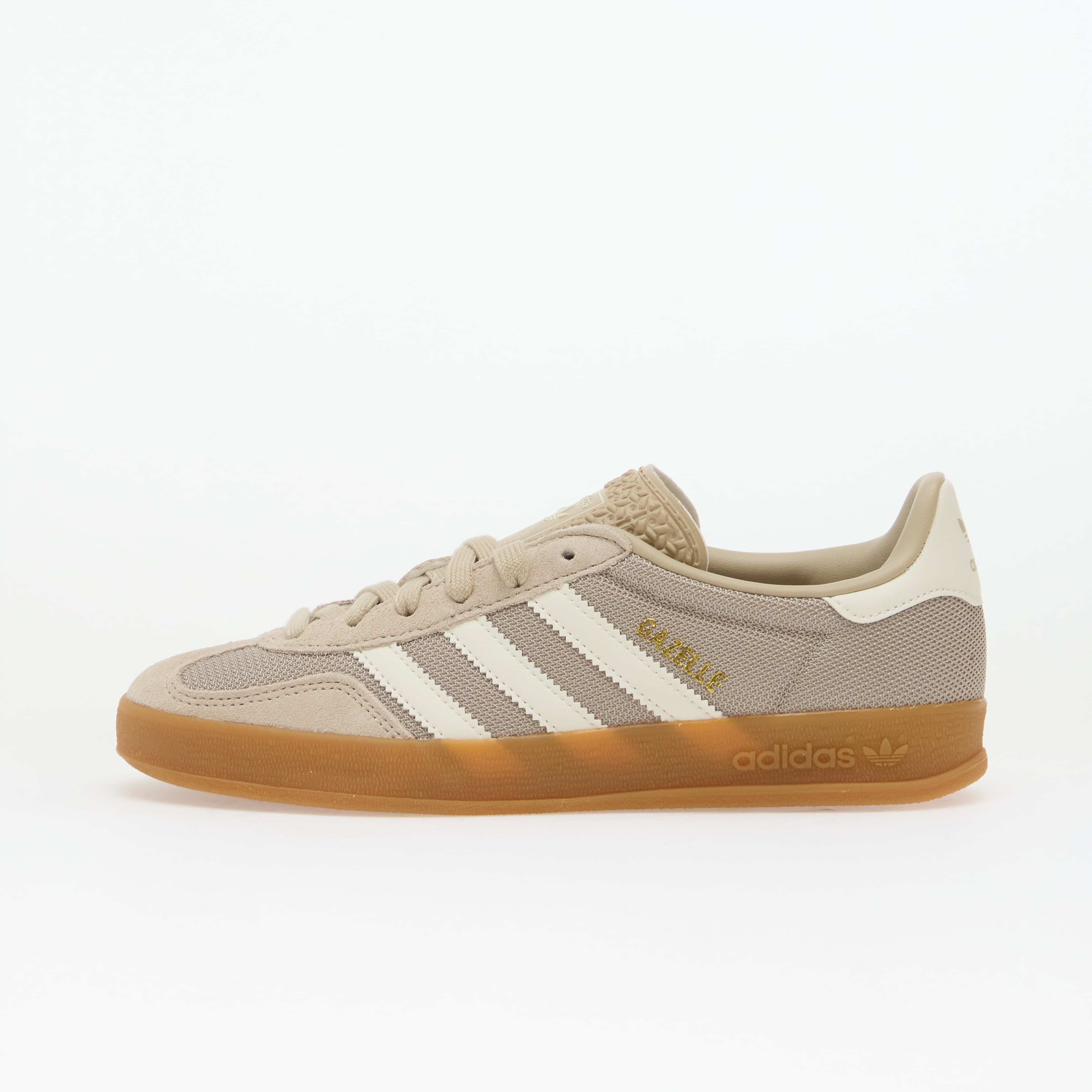 Shoes adidas Gazelle Indoor Khaki Three/ Off White/ Gold Met. 4.5