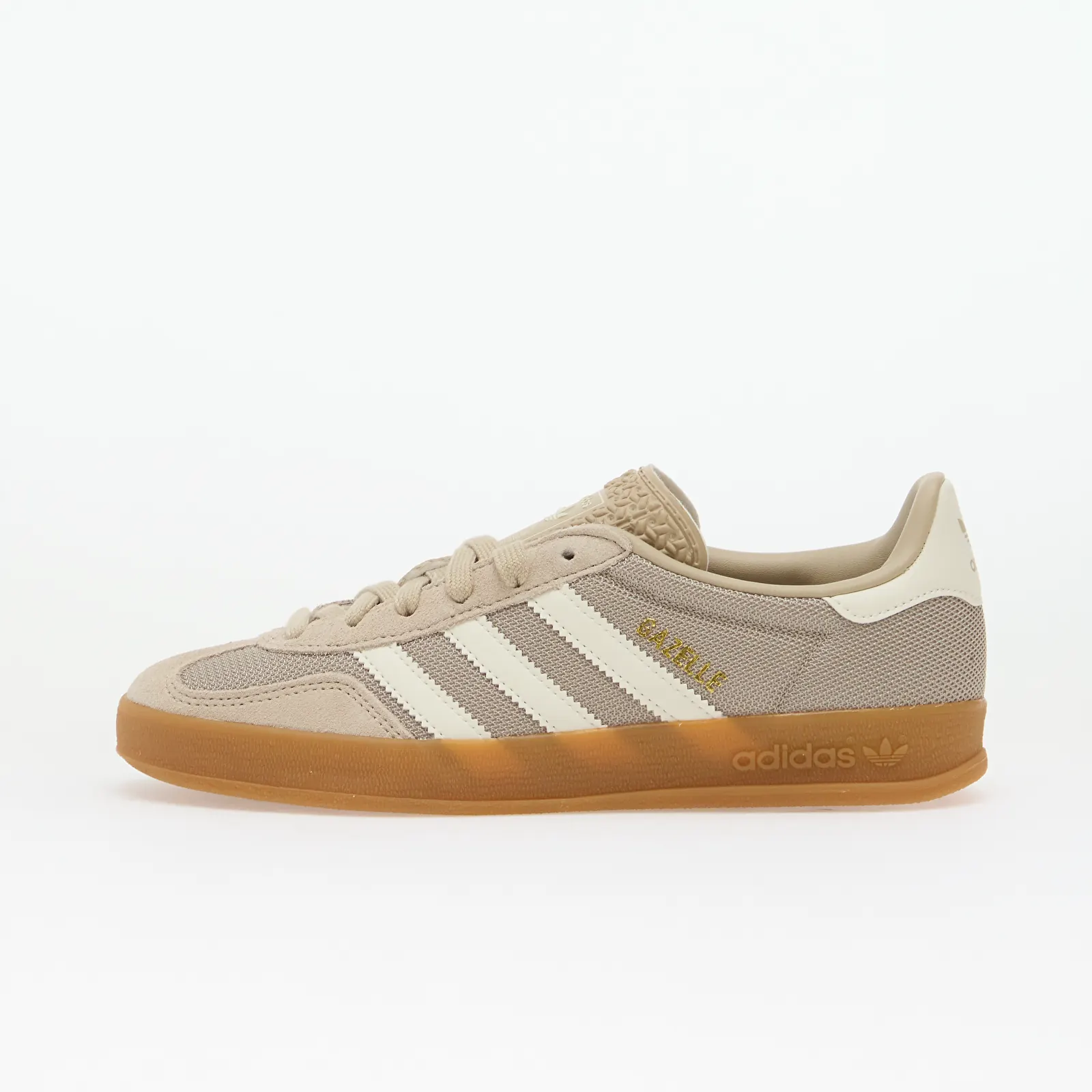 Schuhe adidas Gazelle Indoor Khaki Three/ Off White/ Gold Met.
