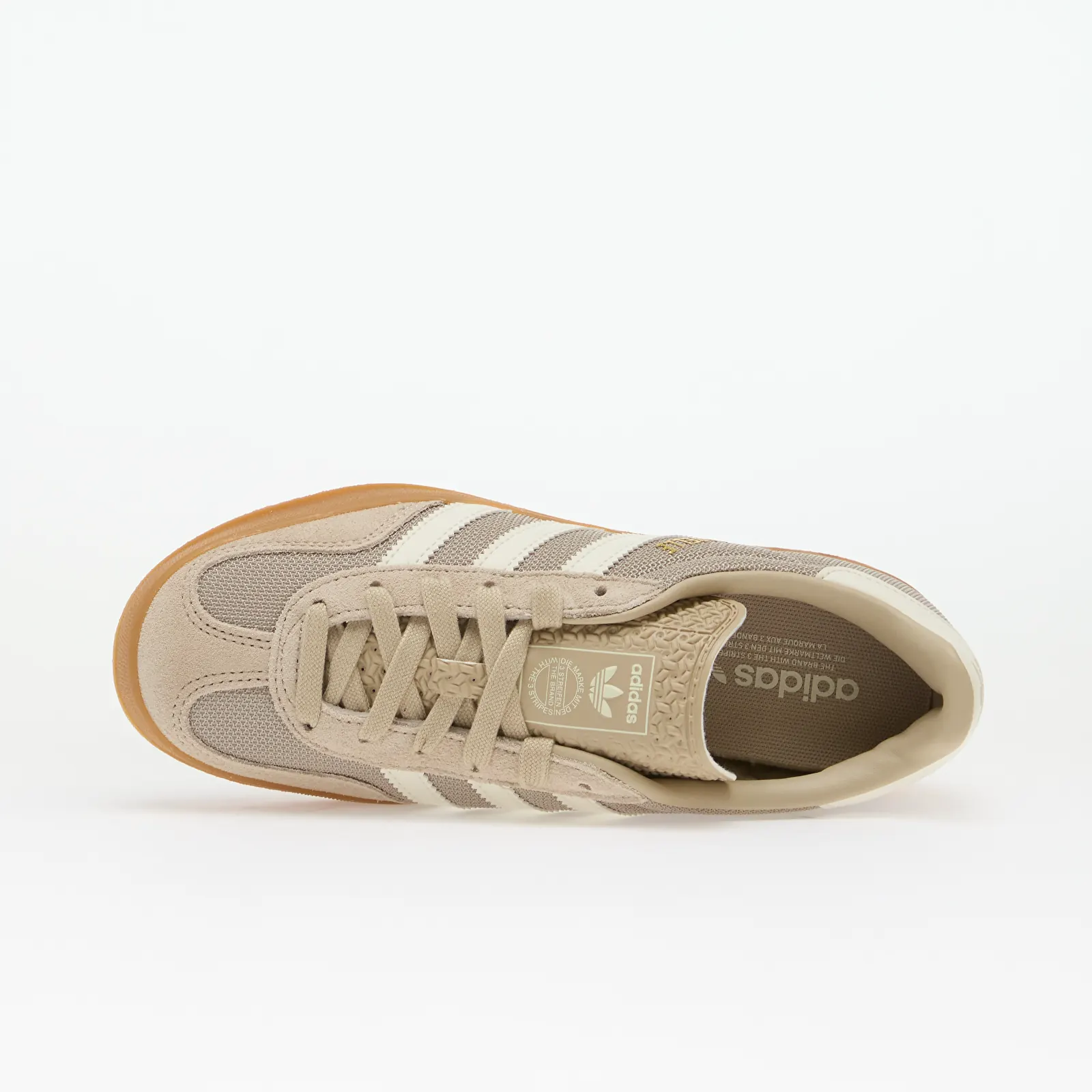 Schuhe adidas Gazelle Indoor Khaki Three/ Off White/ Gold Met.