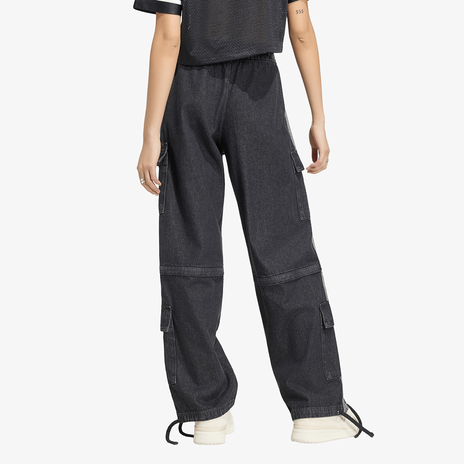 Jeans adidas Mid Rise 2-IN-1 Denim Pant True Black Denim