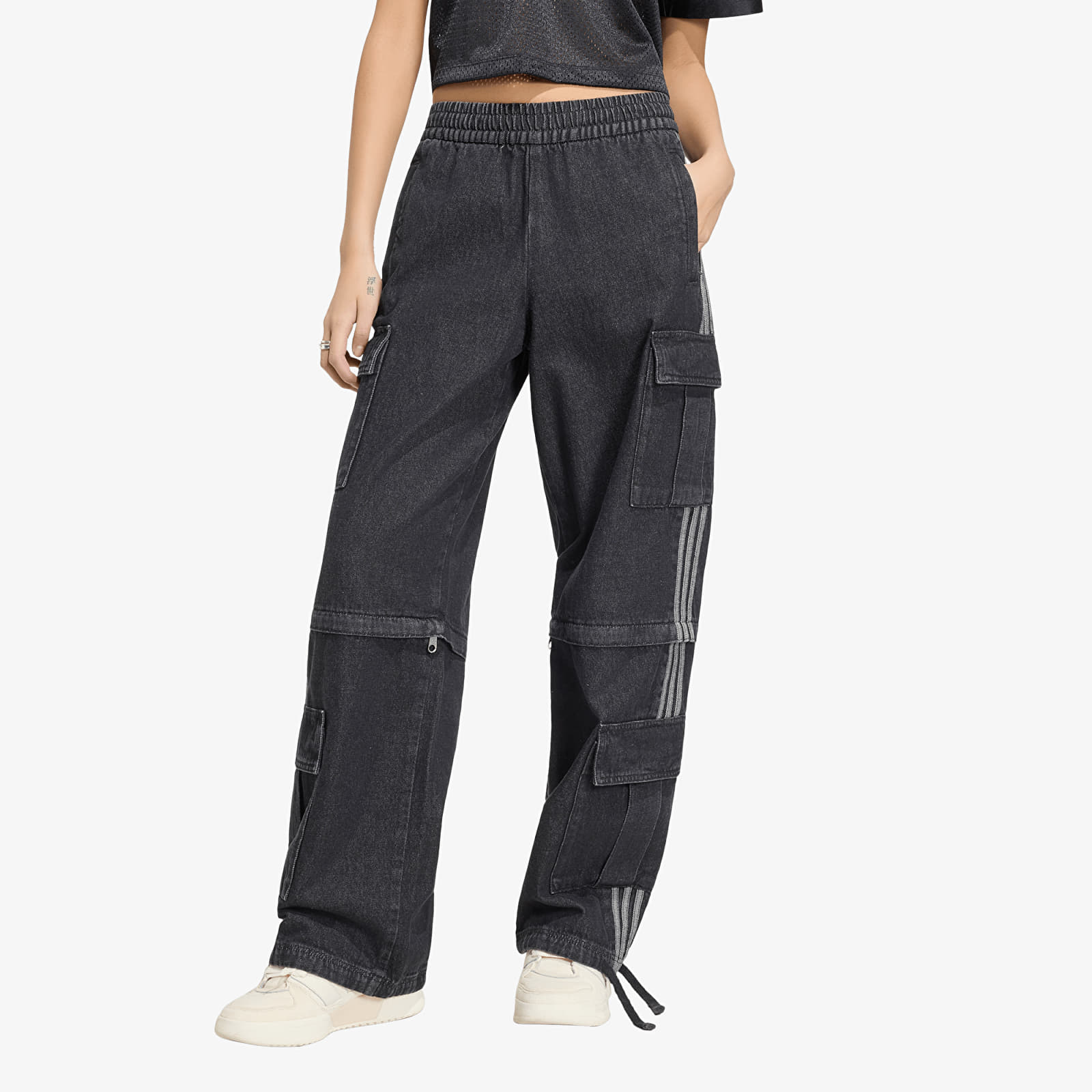 Jeans adidas Mid Rise 2-IN-1 Denim Pant True Black Denim