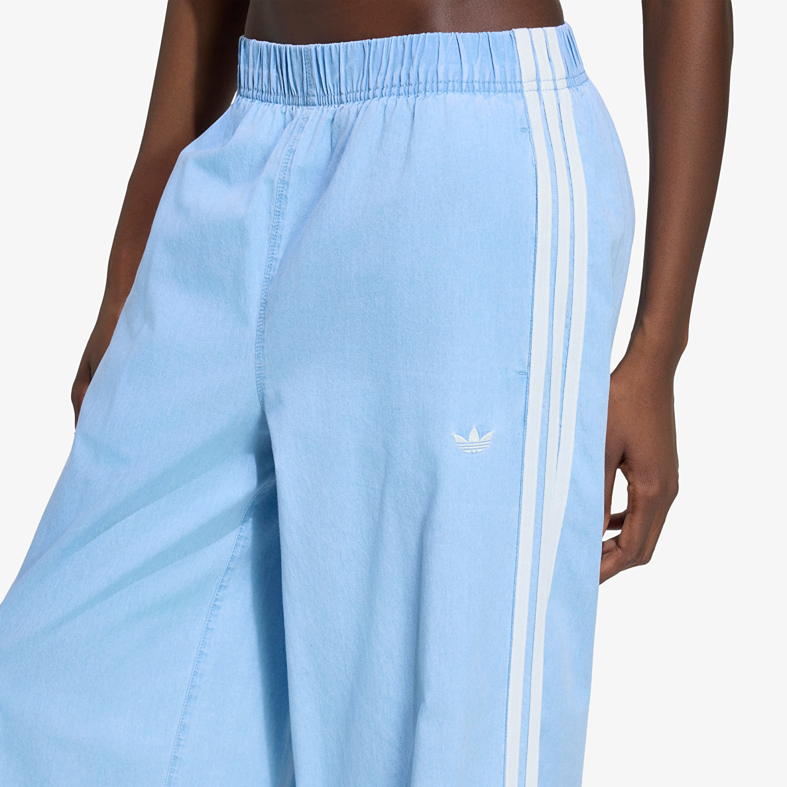 Παντελόνια adidas Originals Summer Glow Denim Wide Leg Light Denim