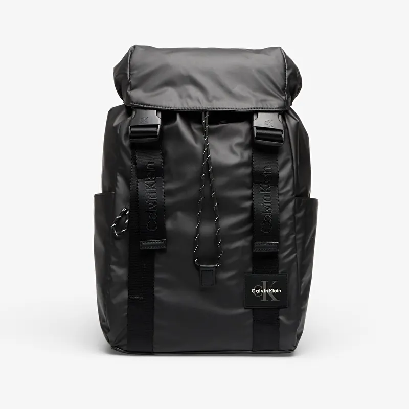 Calvin Klein Rubberized Flap Back Black