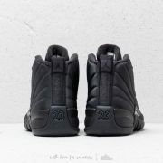 Black winterized jordan 12 clearance