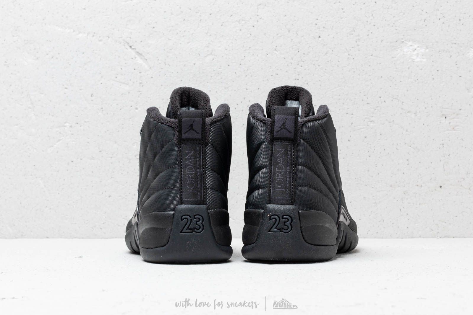Men s shoes Air Jordan 12 Winterized Triple Black Black Black Anthracite Footshop