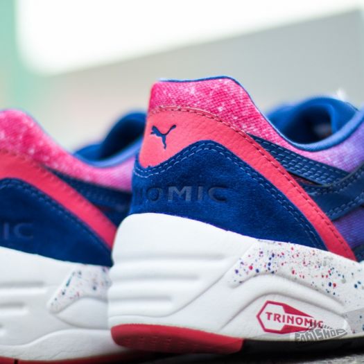 Puma Trinomic Splatter Mazarine Blue Teaberry Red