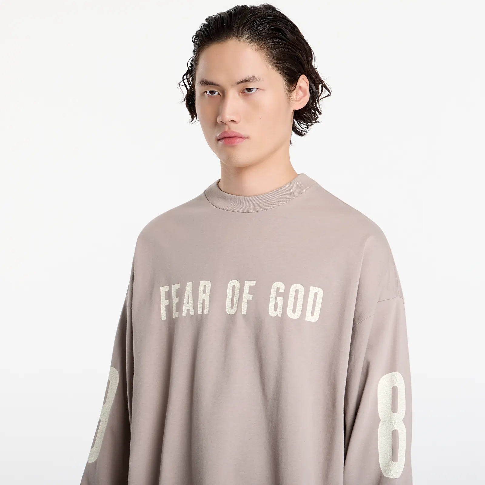 T-krekli Fear Of God Essentials Merch Long Sleeve Tee Seal Su26
