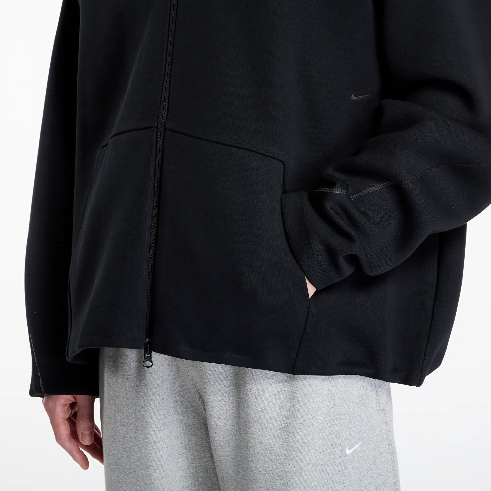 Sweats à capuche homme Nike Tech Men's Fleece Full-Zip Hoodie Black/ Black