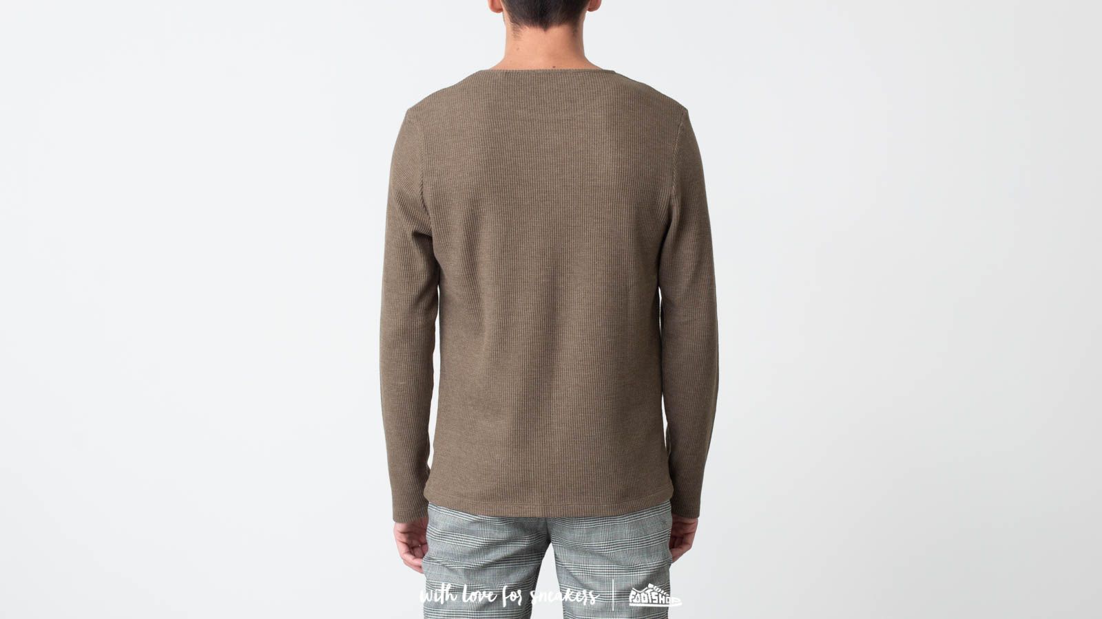 T-shirt Our legacy Fine Long Sleeve Tee Forest Green Waffle