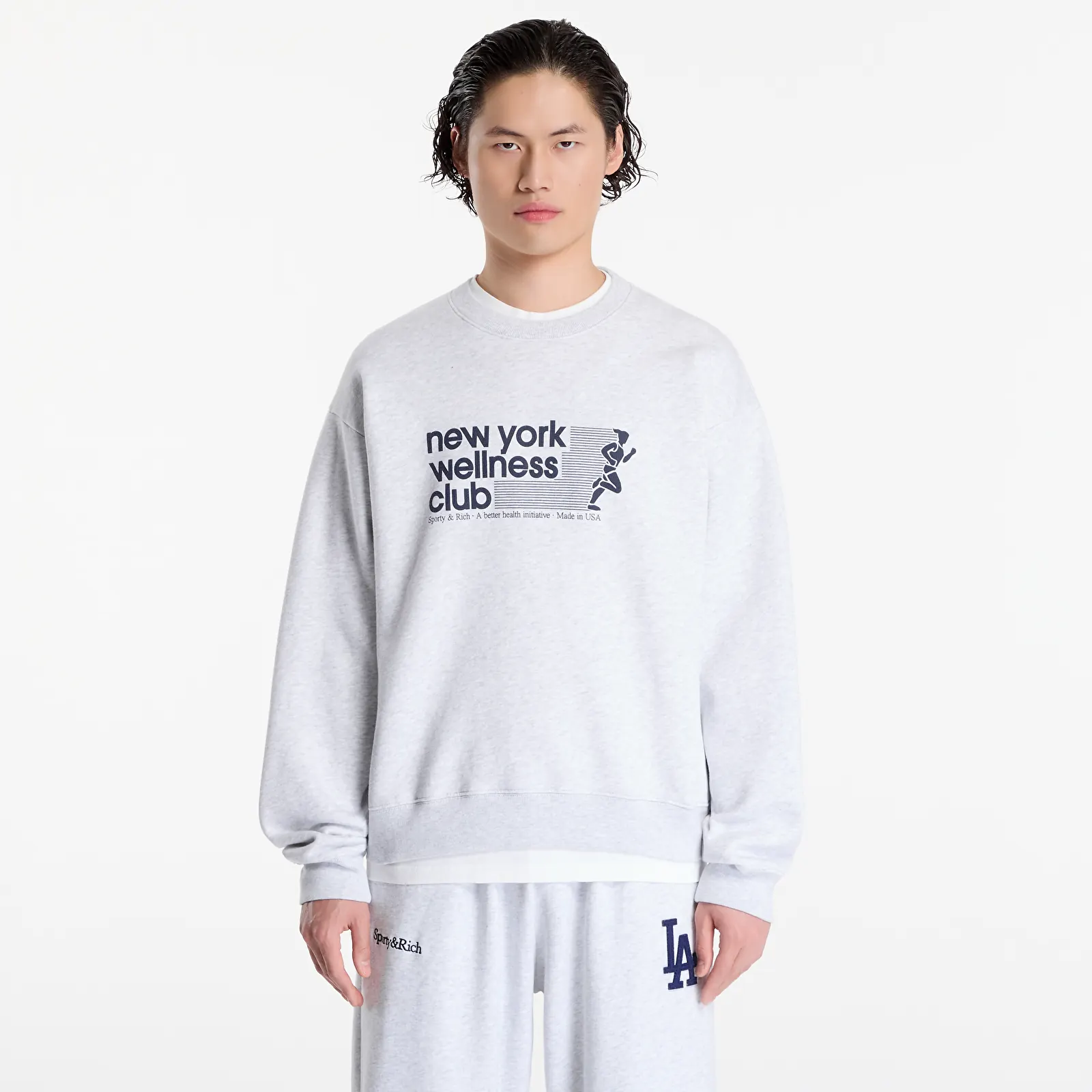Hoodies och sweatshirts Sporty & Rich USA Wellness Club Crewneck UNISEX Heather Gray
